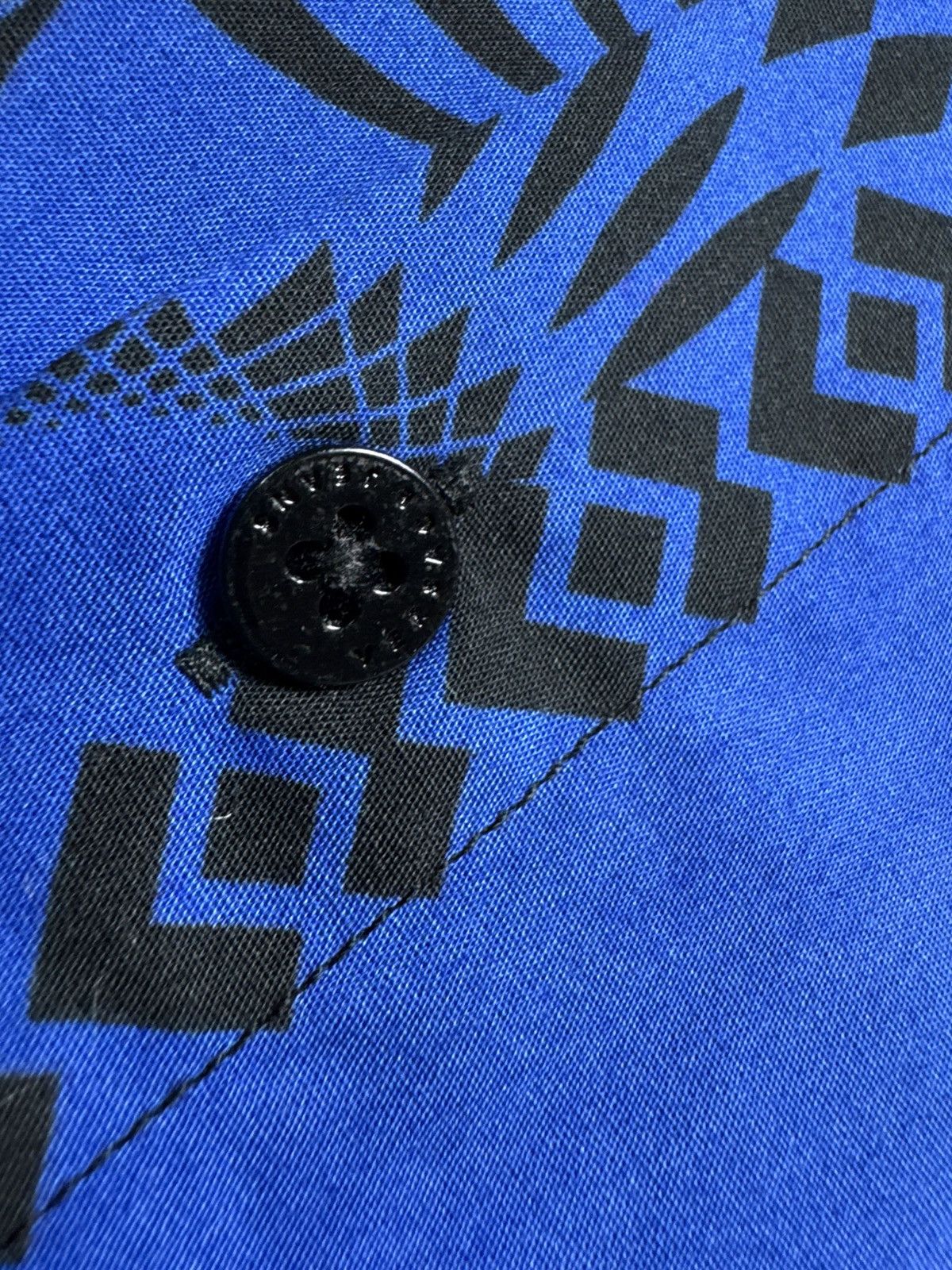 Versace Versace Jeans Luxury Button Up Shirt Size XL Blue Size US XL / EU 56 / 4 - 7 Thumbnail