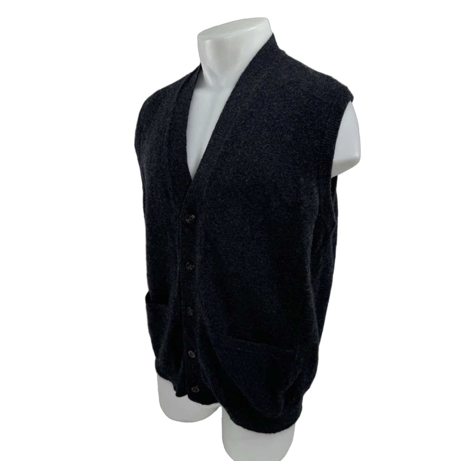 Brooks Brothers BROOKS BROTHERS England Knit Cardigan Vest - NEW w TAG - 44 Wool Lam Size US XXL / EU 58 / 5 - 1 Thumbnail