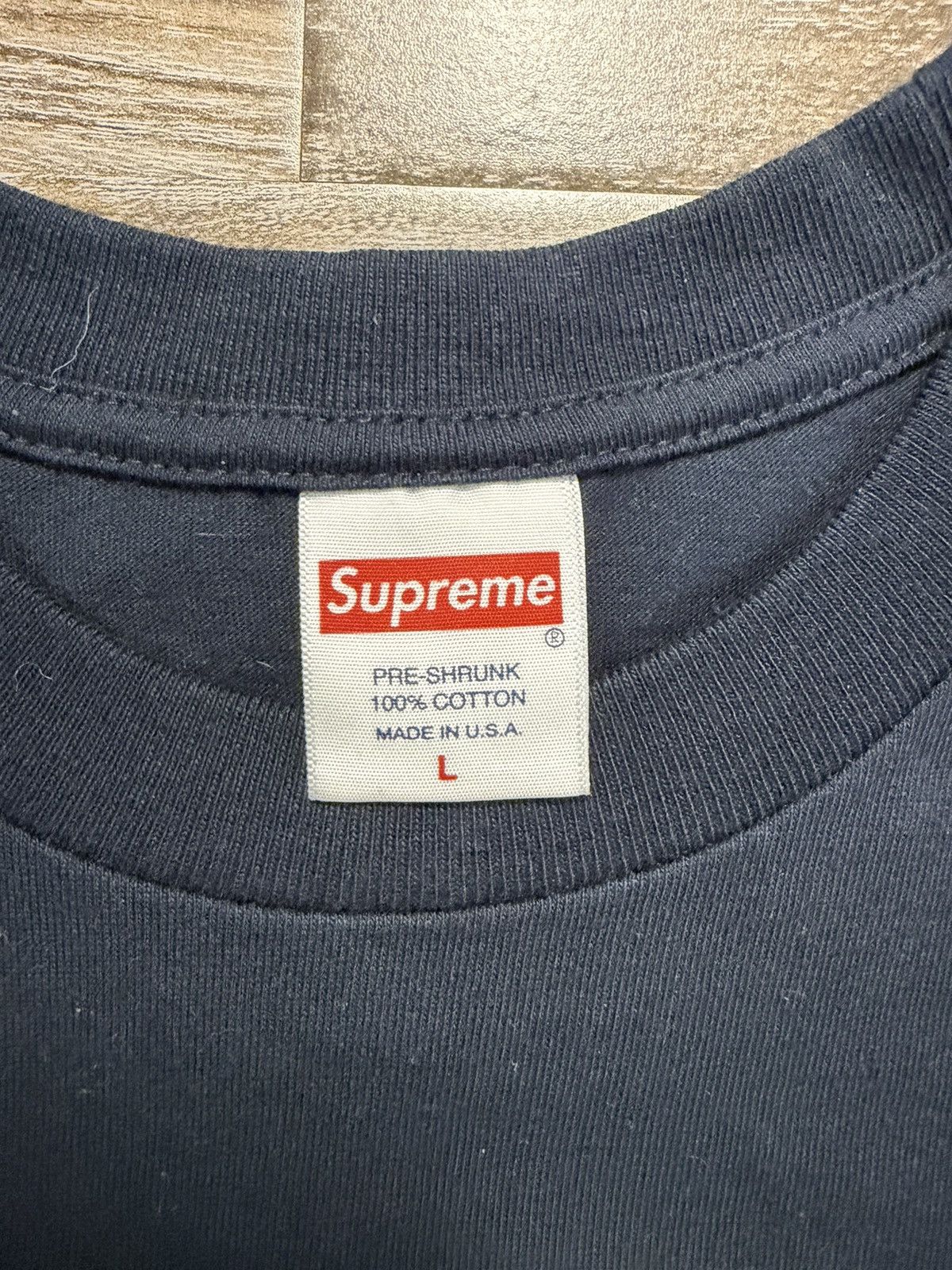 Supreme Supreme SS21 Water Pistol Tee - Navy Size US L / EU 52-54 / 3 - 3 Thumbnail