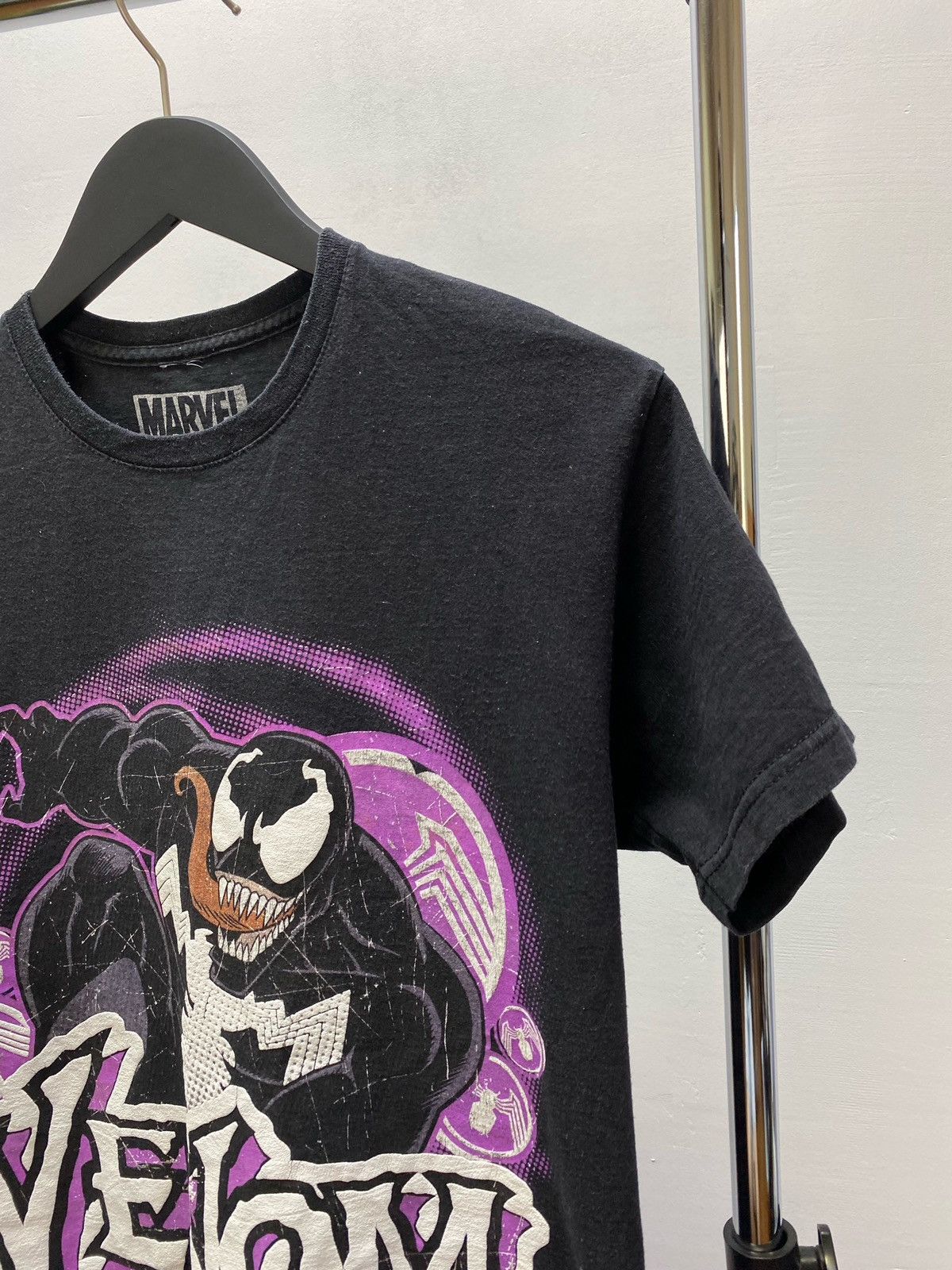 DC Comics × Marvel Comics Marvel Venom Graphic Big Logo T Shirt Size US L / EU 52-54 / 3 - 8 Thumbnail