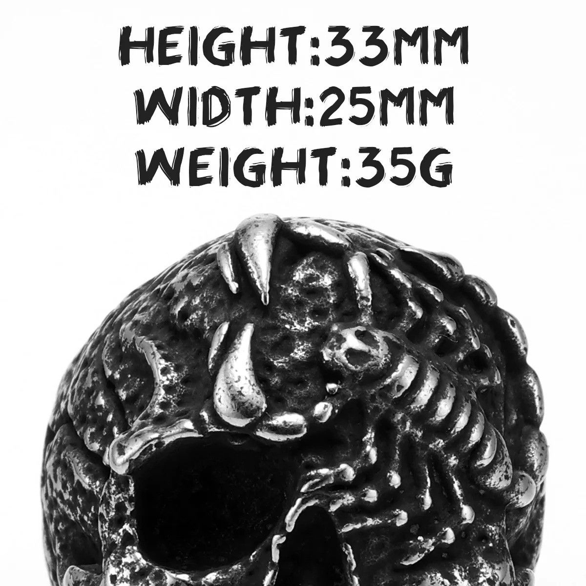 Vintage Scorpion Skull Men Ring Size ONE SIZE - 3 Thumbnail