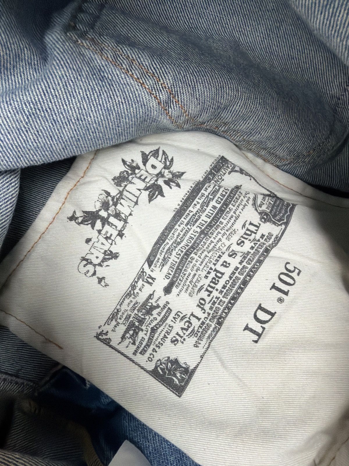 DENIM TEARS × IRAK Denim tears Irak denim jeans blue indigo Size US 34 / EU 50 - 6 Thumbnail