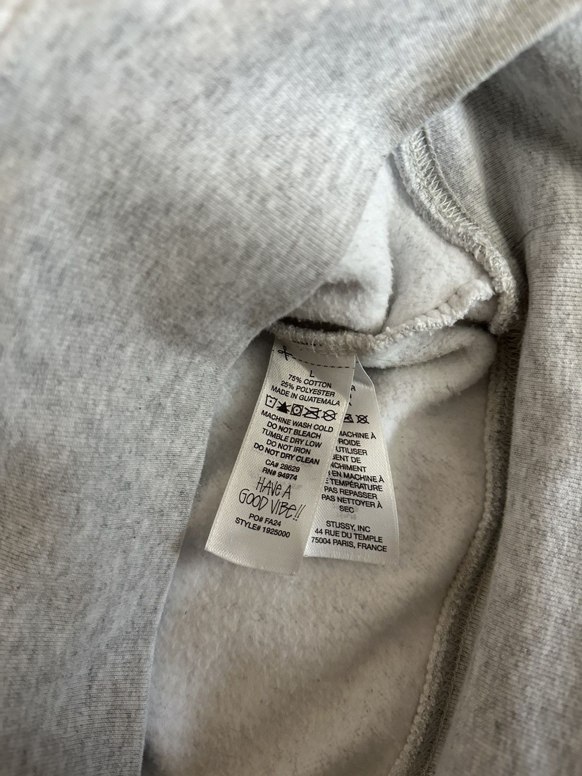 Stussy Stüssy Heavyweight Hoodie Grey Size US L / EU 52-54 / 3 - 5 Thumbnail