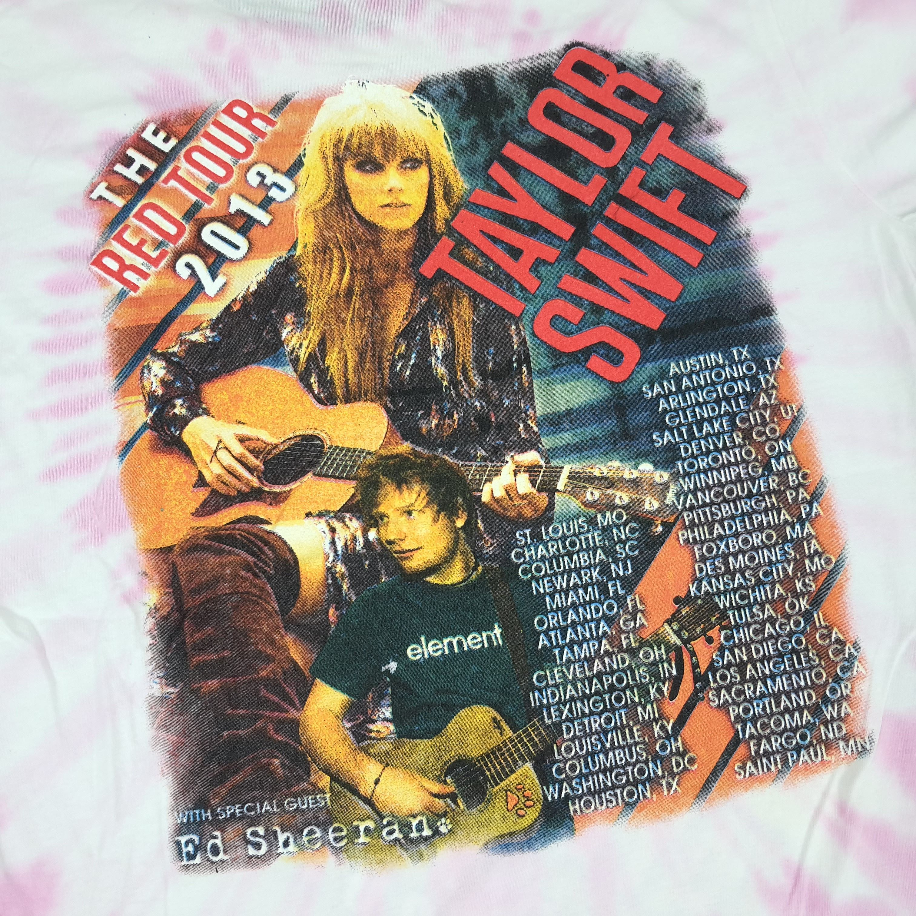 Band Tees Vintage Taylor Swift The Red Tour 2013 T-shirt Size US M / EU 48-50 / 2 - 2 Thumbnail