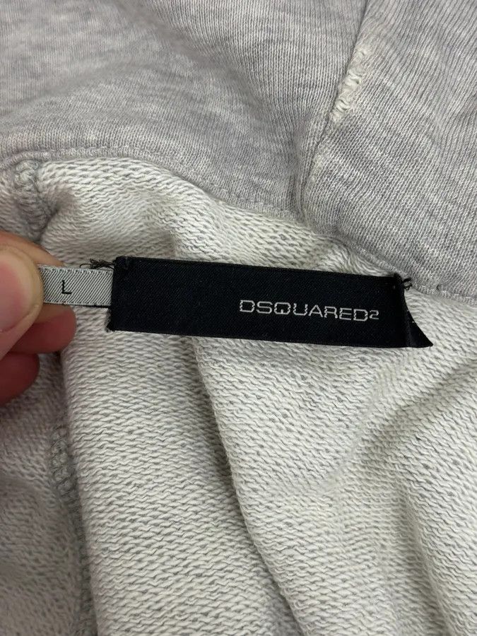 Dsquared2 SS2005 Dsquared2 Grey Signature Distressed Zip-up Hoodie Size US M / EU 48-50 / 2 - 12 Thumbnail