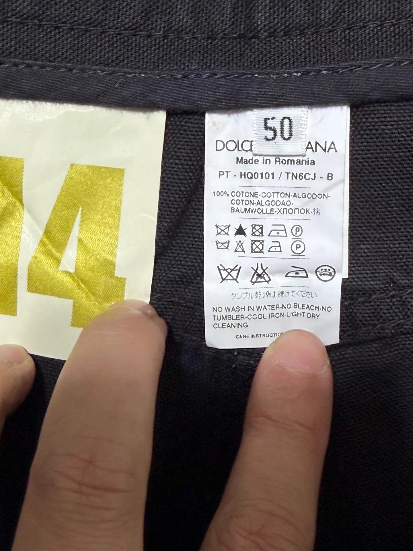 Dolce & Gabbana Dolce&Gabbana low-rise slim charcoal black washed pants 50EU Size US 34 / EU 50 - 7 Thumbnail