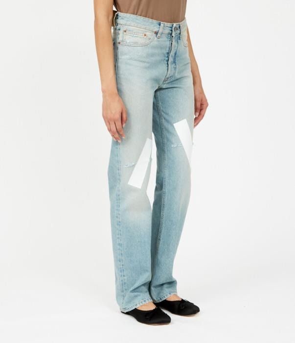 Maison Margiela o1bcso1str0526 MM6 Jeans in Light Blue Size 24" / US 00 / IT 34 - 2 Thumbnail
