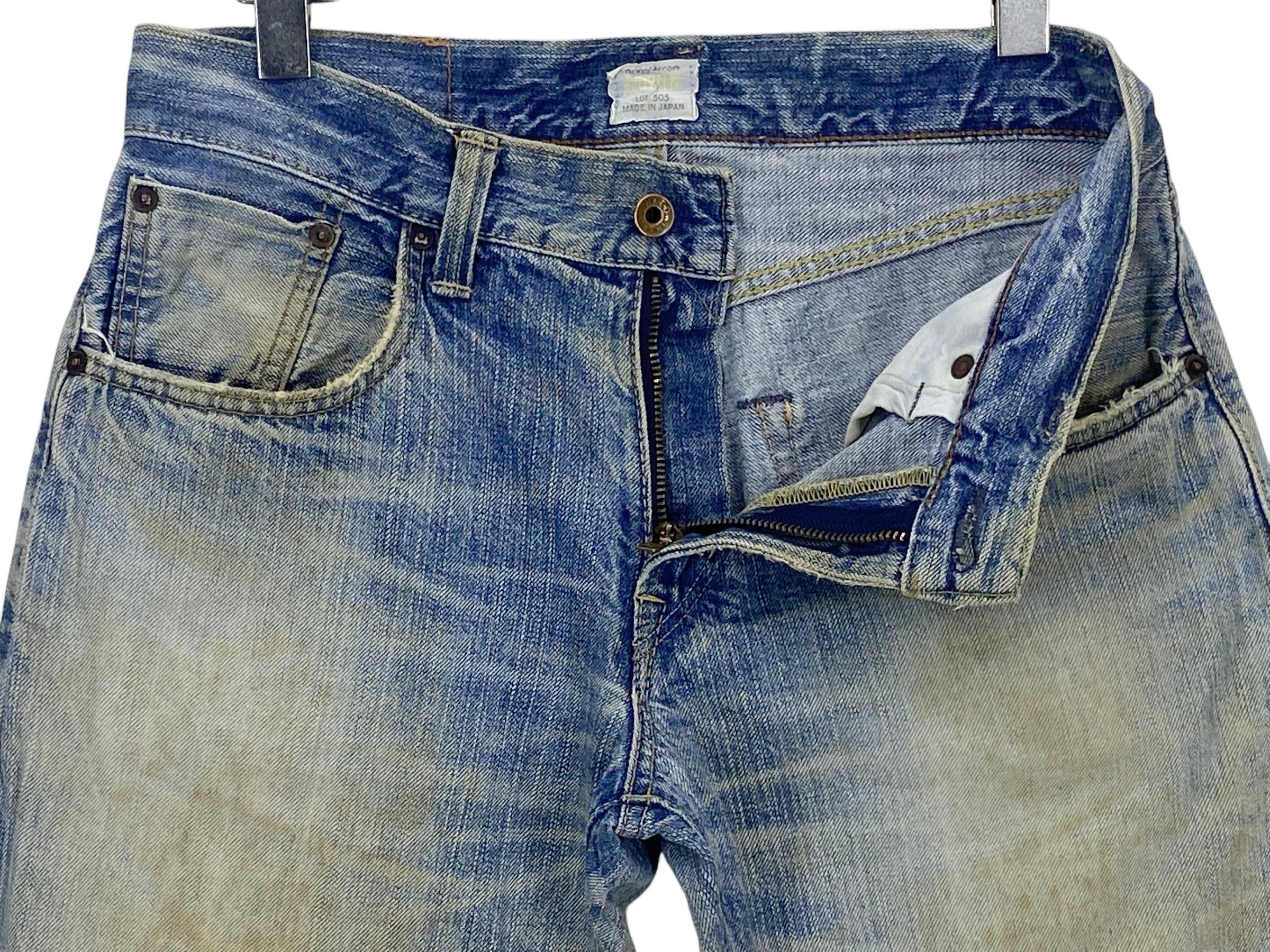 Edwin × Vintage Edwin Selvedge Denim Japanese Distressed Pants Japan Made Size US 30 / EU 46 - 9 Thumbnail