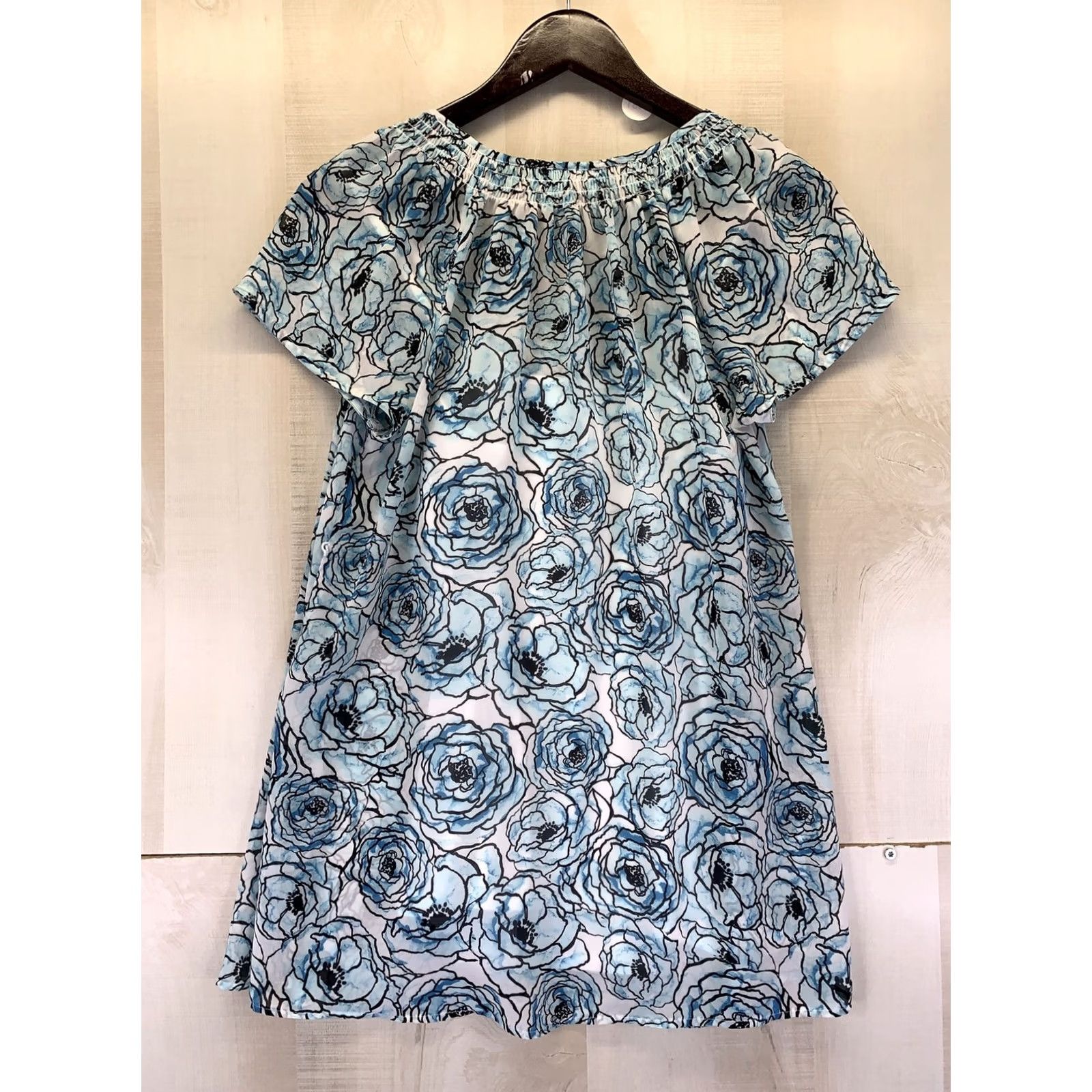 Vintage Motherhood Maternity Blue Floral Chiffon Sheer Top S Womens Blouse Shirt Size S / US 4 / IT 40 - 7 Thumbnail