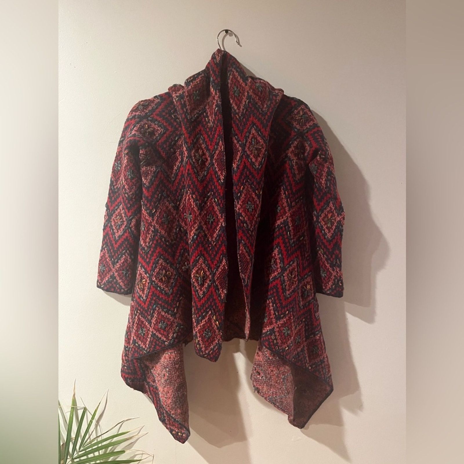 Other Woven knitted wool sweater cardigan by Sleeping on the snow Size M / US 6-8 / IT 42-44 - 2 Thumbnail