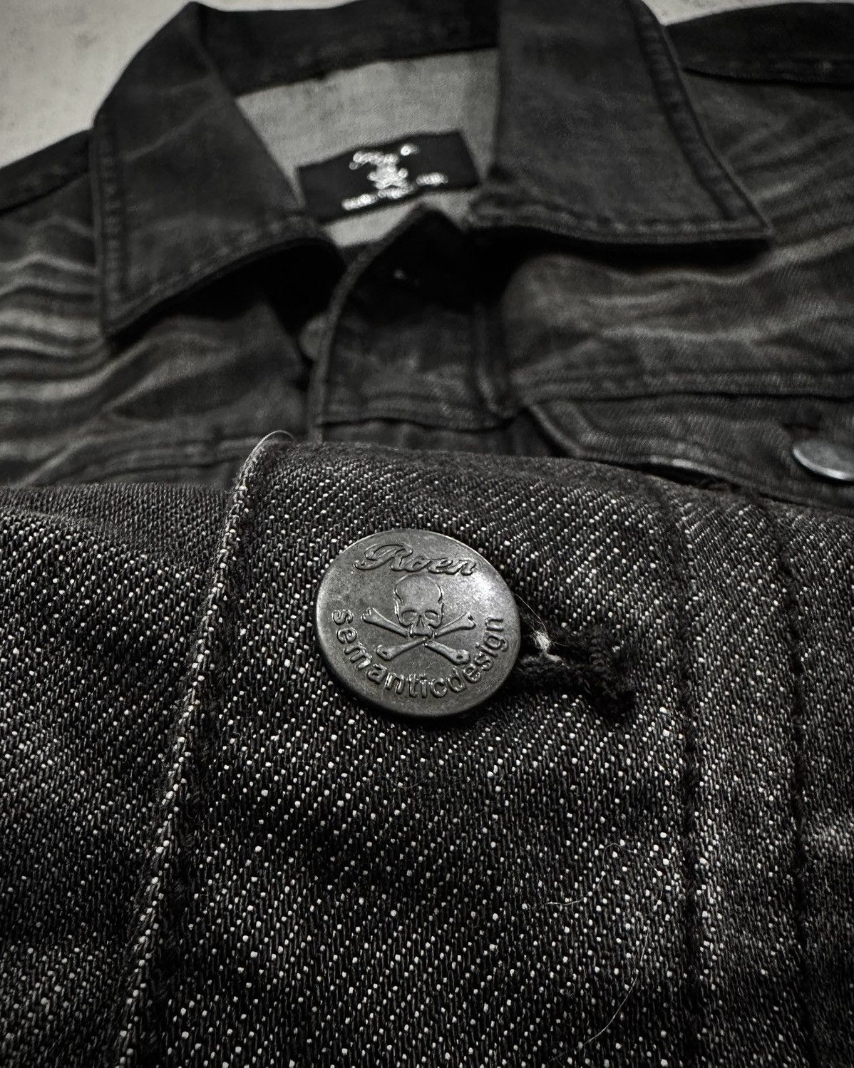 Roen Roen x Semantic Design Black Washed Denim Jacket Size US M / EU 48-50 / 2 - 10 Thumbnail