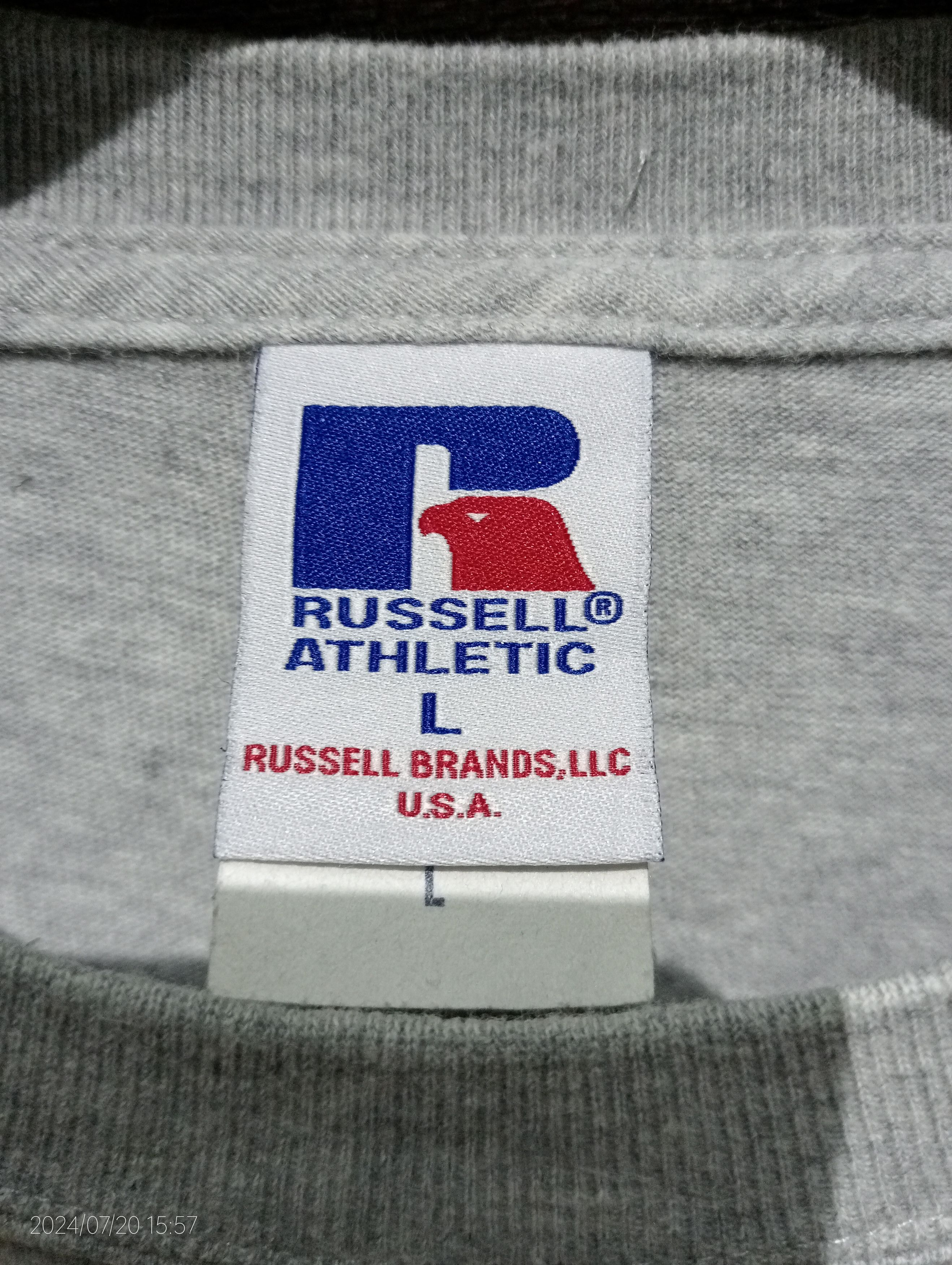 Russell Athletic Vintage Russell Athletic Spellout Tee Size US L / EU 52-54 / 3 - 3 Thumbnail