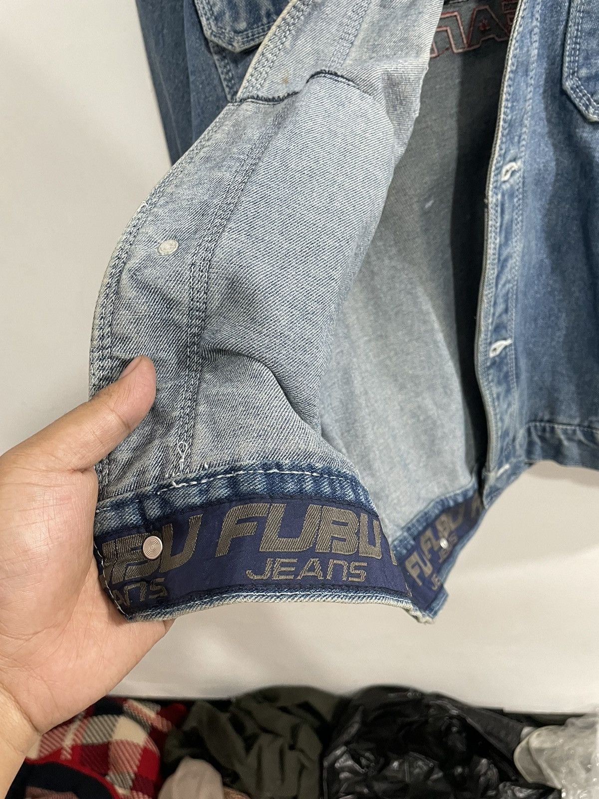 Fubu 90s Fubu hip hop denim embroidery logo Y2k style Size US XL / EU 56 / 4 - 8 Thumbnail
