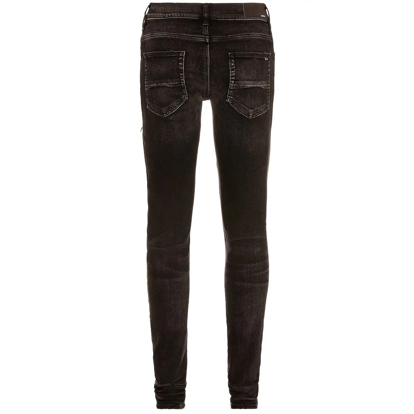 Amiri o1rshd1 Leather Camo MX1 Jean in Aged Black Size US 36 / EU 52 - 2 Thumbnail