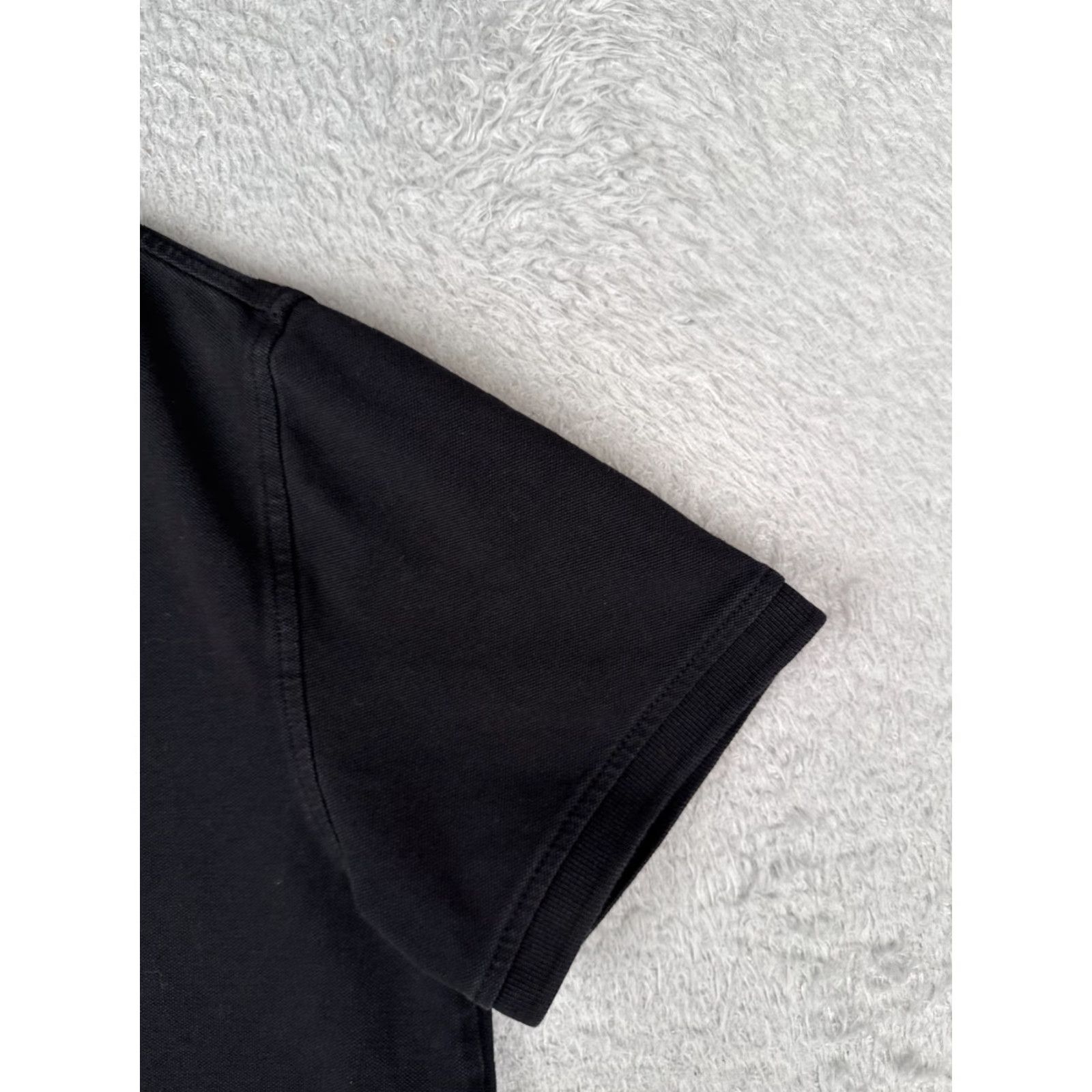 Tommy Hilfiger Tommy Hilfiger Polo Shirt Men Large Black Cotton Crest Short Sleeve Slim Crest Size US L / EU 52-54 / 3 - 2 Thumbnail