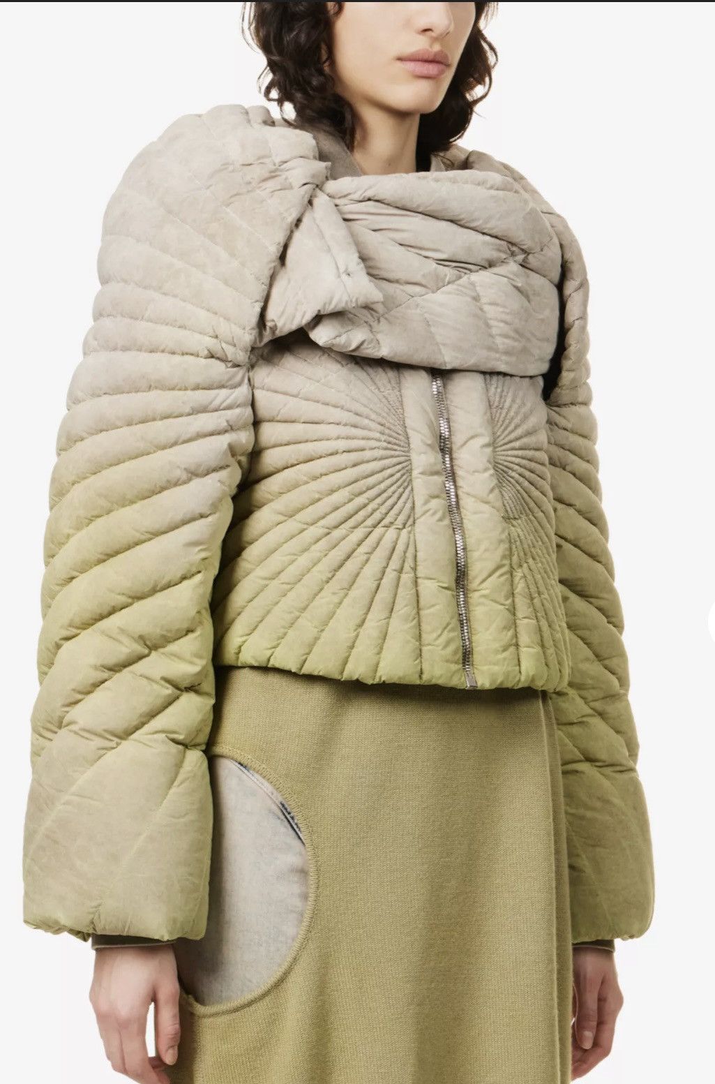 Rick Owens x Moncler gradient-pattern shell-down jacket