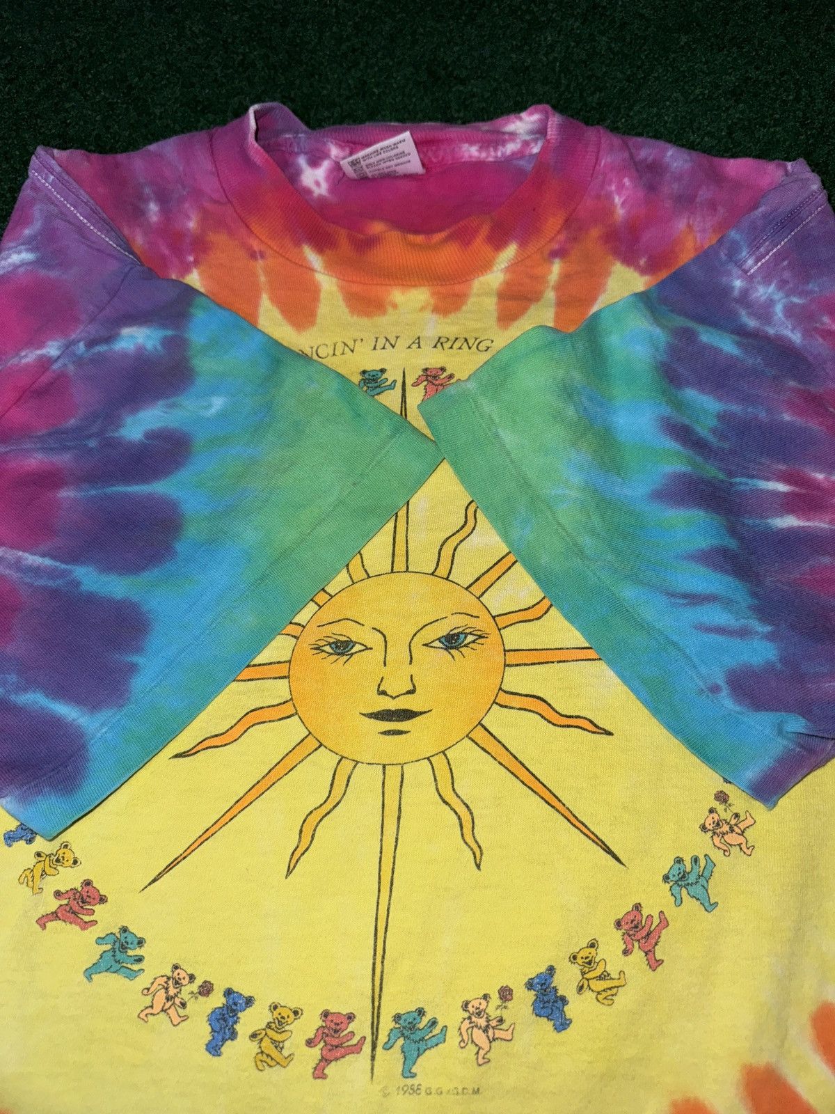 Band Tees × Vintage Grateful Dead Everybody’s Dancin’ Bears Tie Dye T Shirt Size US L / EU 52-54 / 3 - 5 Thumbnail
