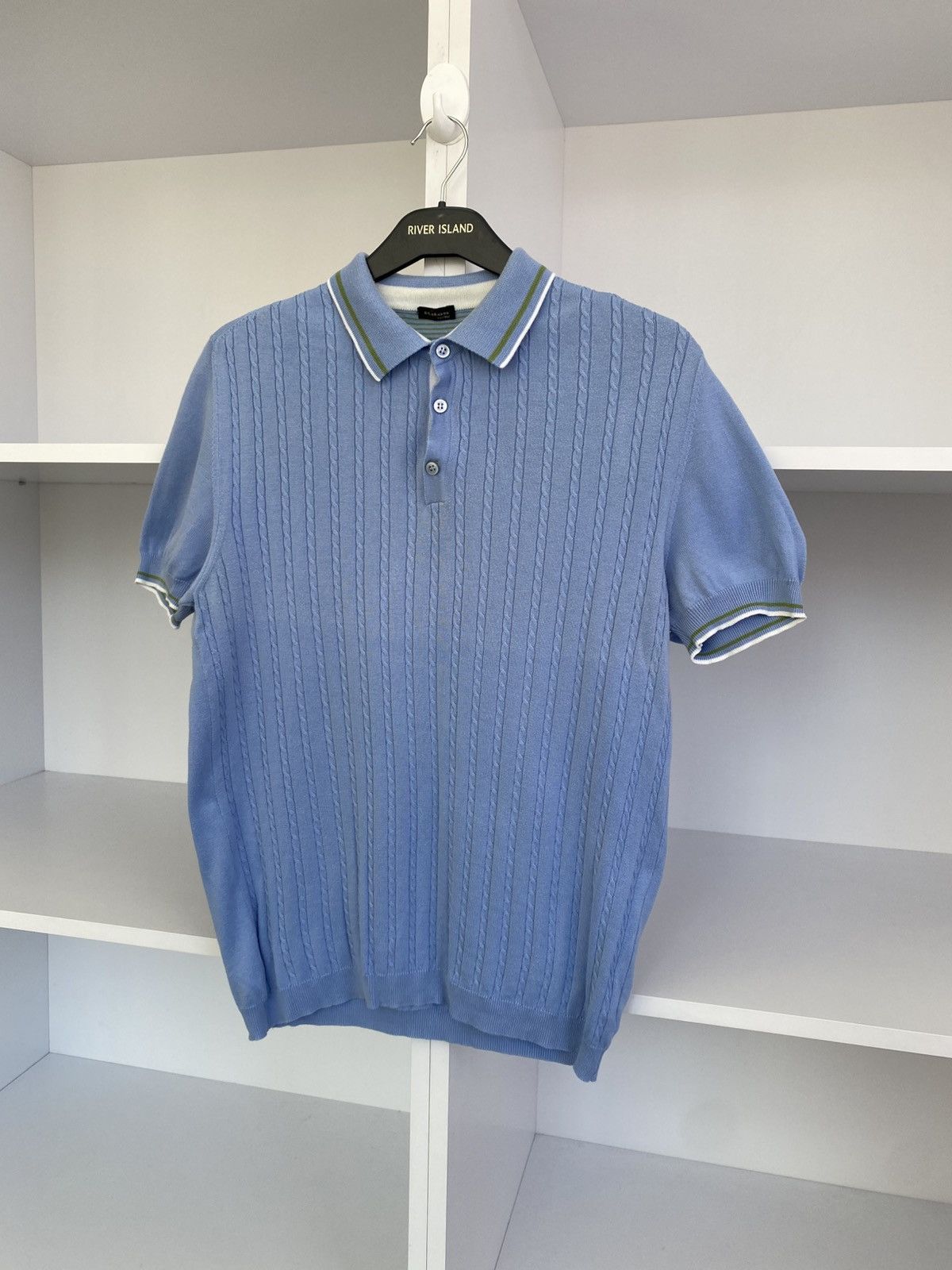Kiton Vintage Kiton Rib Knit Polo T-Shirt Size US M / EU 48-50 / 2 - 4 Thumbnail