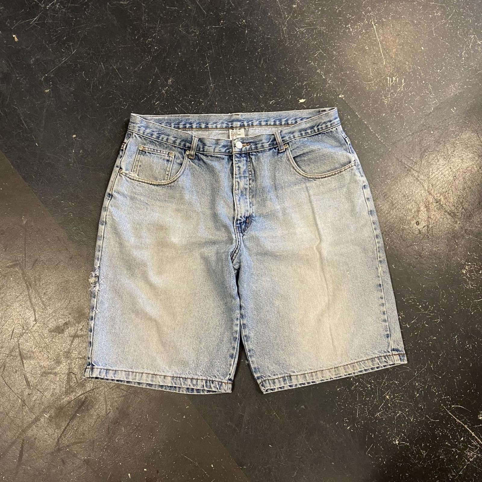 B.U.M Equipment × Vintage Vintage BUM Faded Light Wash Jorts Size US 38 / EU 54 - 1 Thumbnail