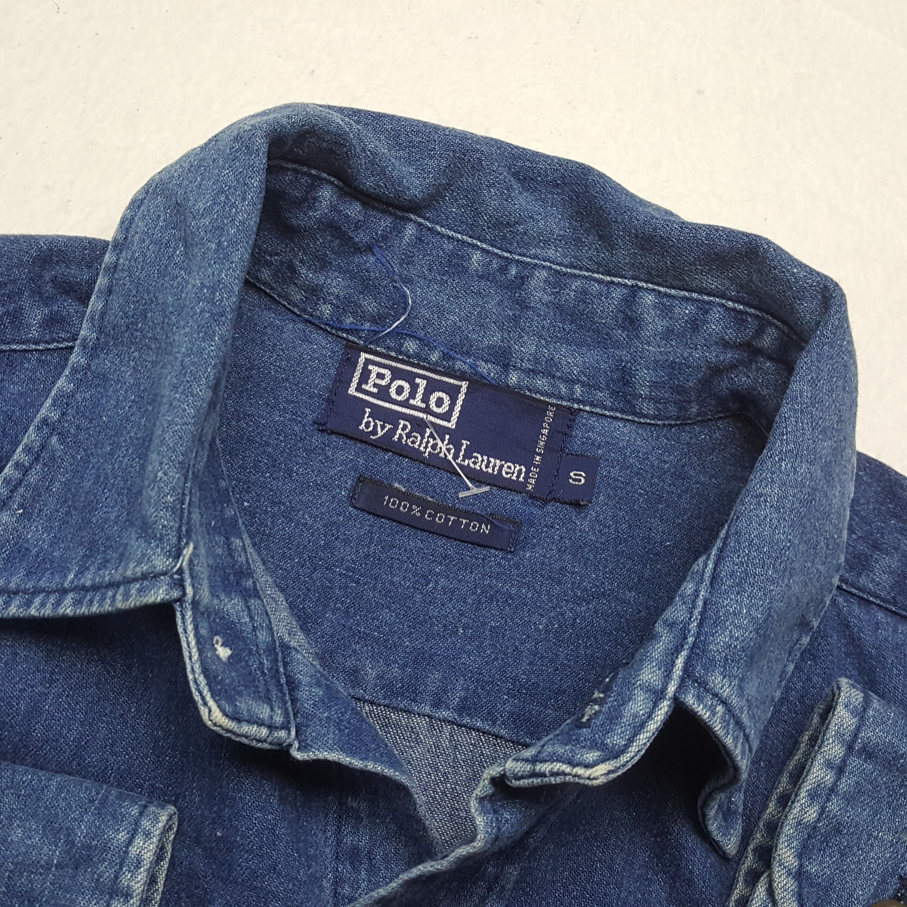 Polo Ralph Lauren × Vintage POLO by RALPH LAUREN Fashion Brand Small Logo Design Shirt Size US S / EU 44-46 / 1 - 9 Thumbnail