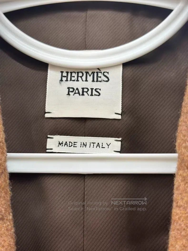 Hermes Hermes Camel Wool Coat Jacket with Classic Notched Lapel a Size XS / US 0-2 / IT 36-38 - 7 Thumbnail