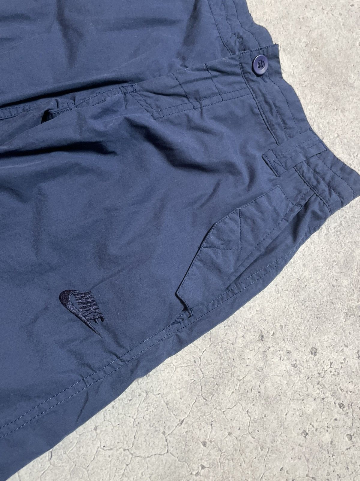 Nike × Vintage Vintage Nike Track Pants Nylon Drill Y2K Hype Swoosh Size US 30 / EU 46 - 6 Thumbnail