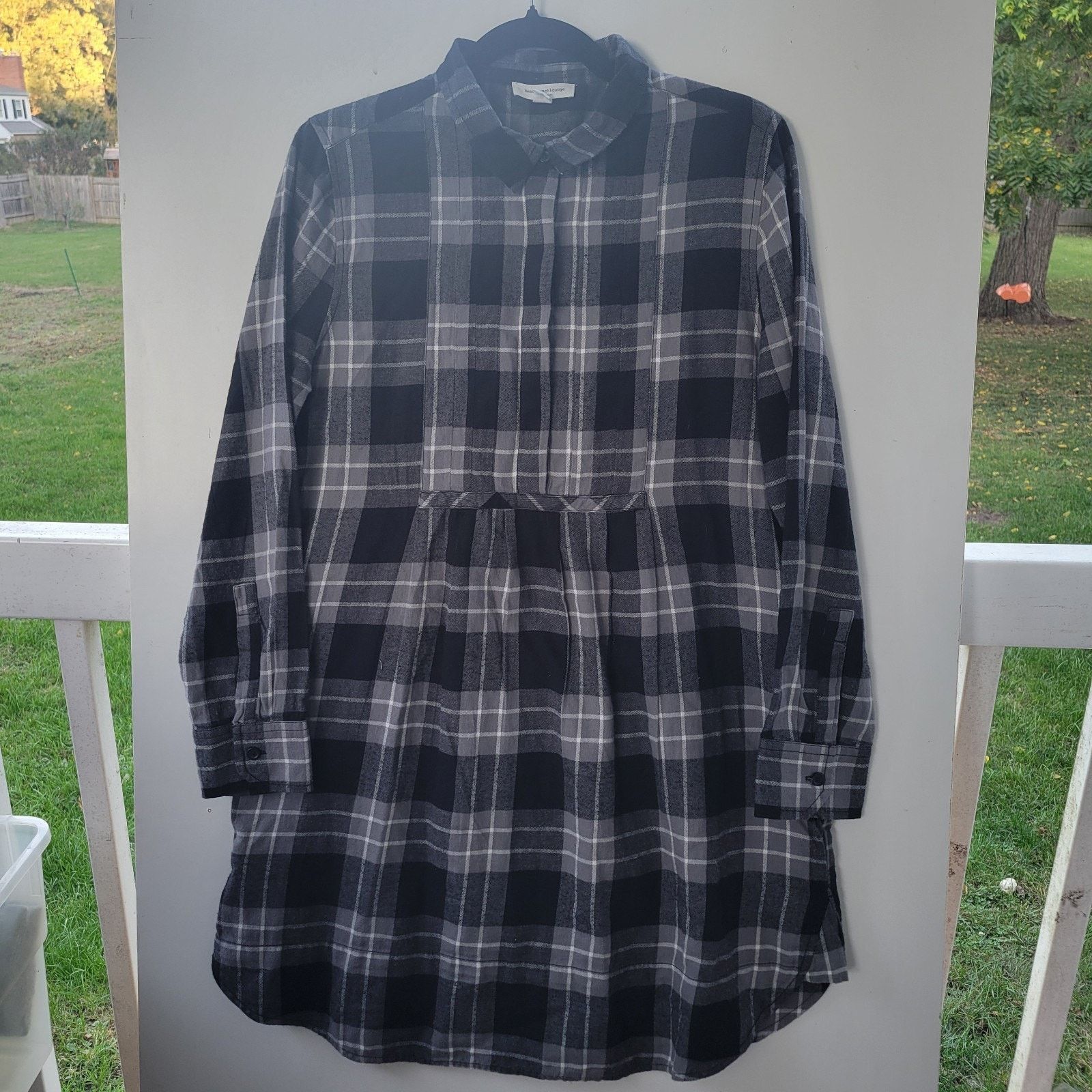 & Other Stories Beach Lunch Lounge Black & White Babydoll Dress M Flannel Size M / US 6-8 / IT 42-44 - 1 Thumbnail