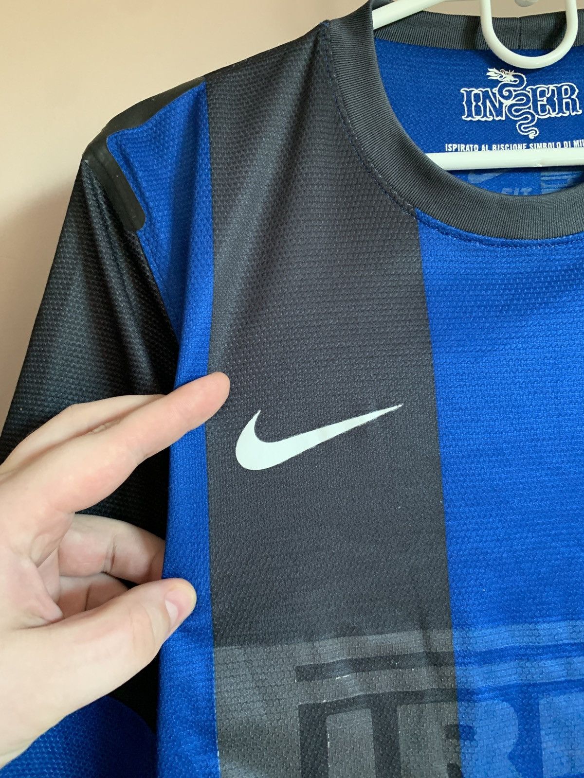 Nike Inter Milan Home Football Shirt Nike Player Issue Jersey L Size US L / EU 52-54 / 3 - 5 Thumbnail