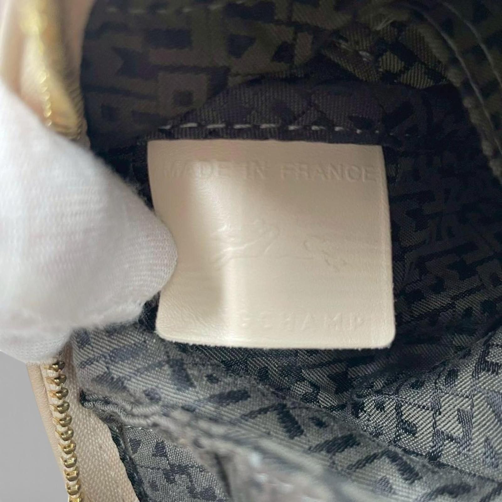 Longchamp Longchamp - Beige Leather Mini Tote Bag with Chain Strap Size ONE SIZE - 6 Thumbnail