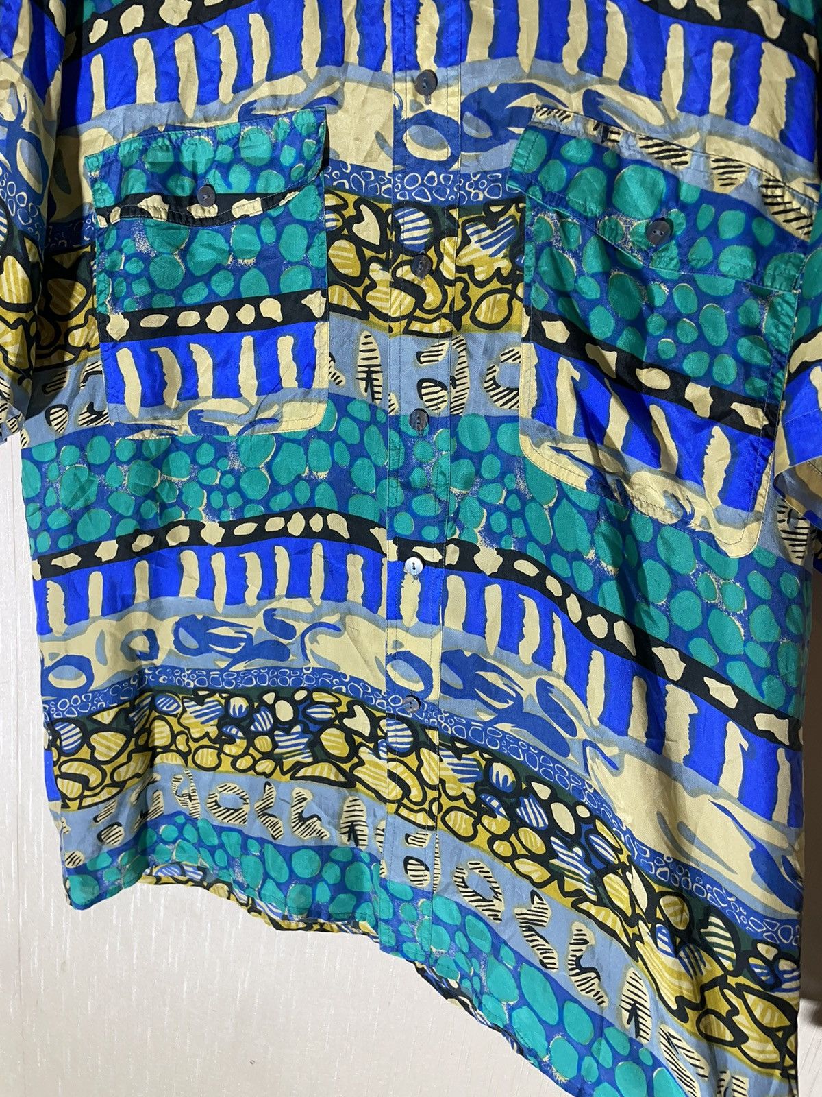Vintage Hawaiian silk shirt vintage 90s Size US XL / EU 56 / 4 - 6 Thumbnail