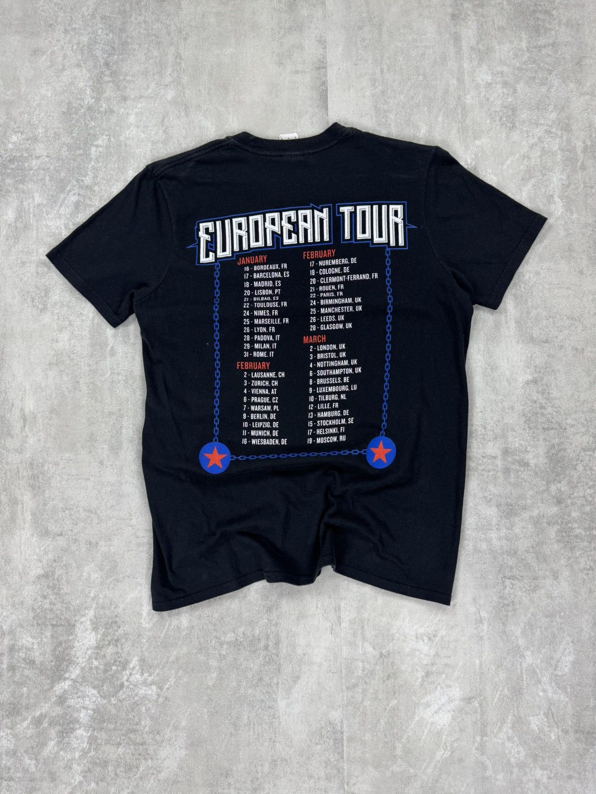 Gildan GILDAN SUM 41 European Tour T-shirt size M Size US M / EU 48-50 / 2 - 2 Thumbnail
