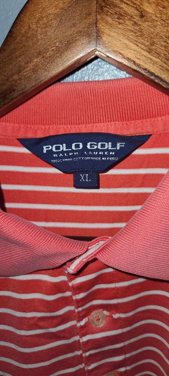 Polo Ralph Lauren Polo Ralph Lauren GOLF Shirt Men's XL Pink Stripe Cotton Size US XL / EU 56 / 4 - 3 Thumbnail