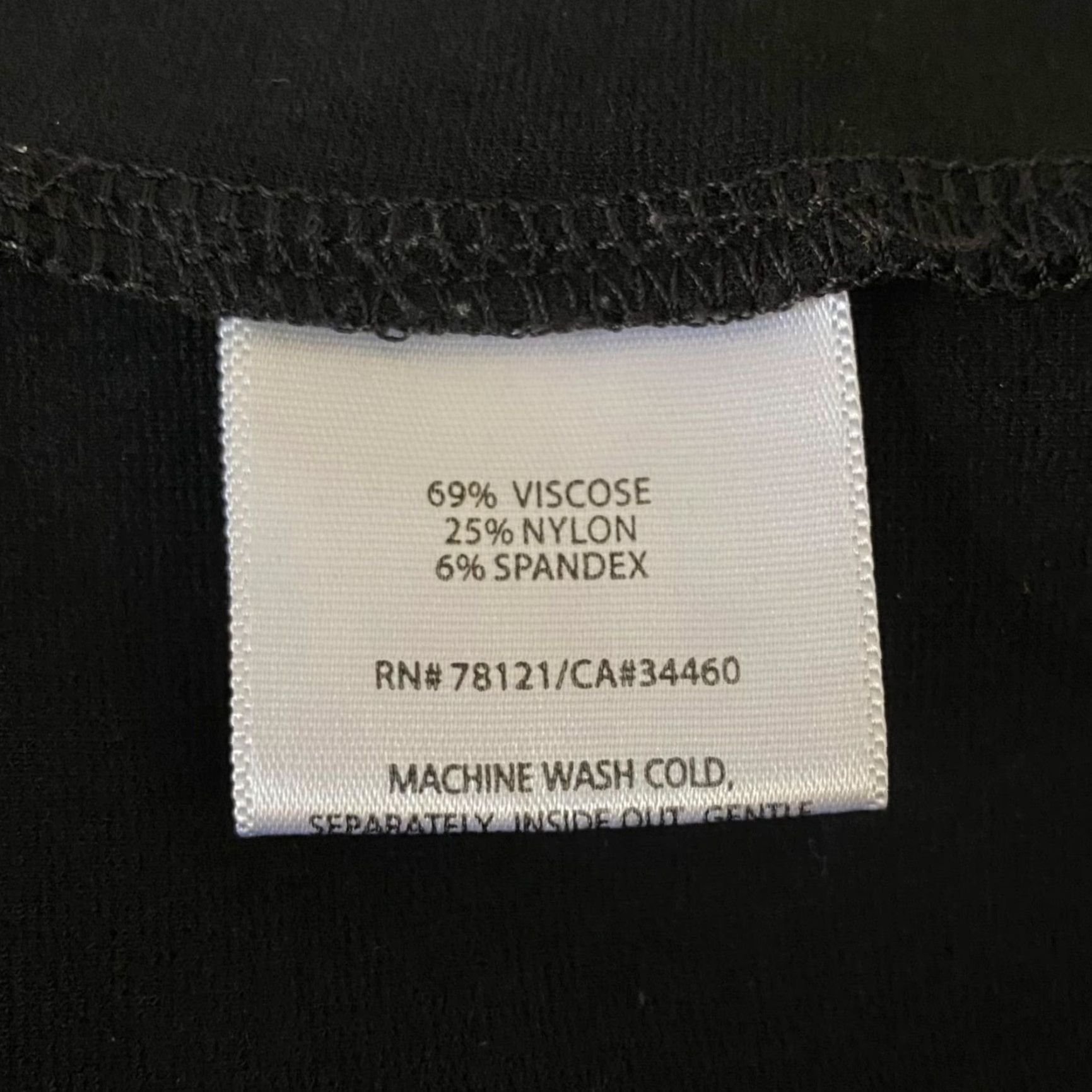 Eileen Fisher Eileen Fisher Skirt Women 12 Black Viscose Stretch Mini Business Casual Size 34" / US 12 / IT 48 - 7 Thumbnail