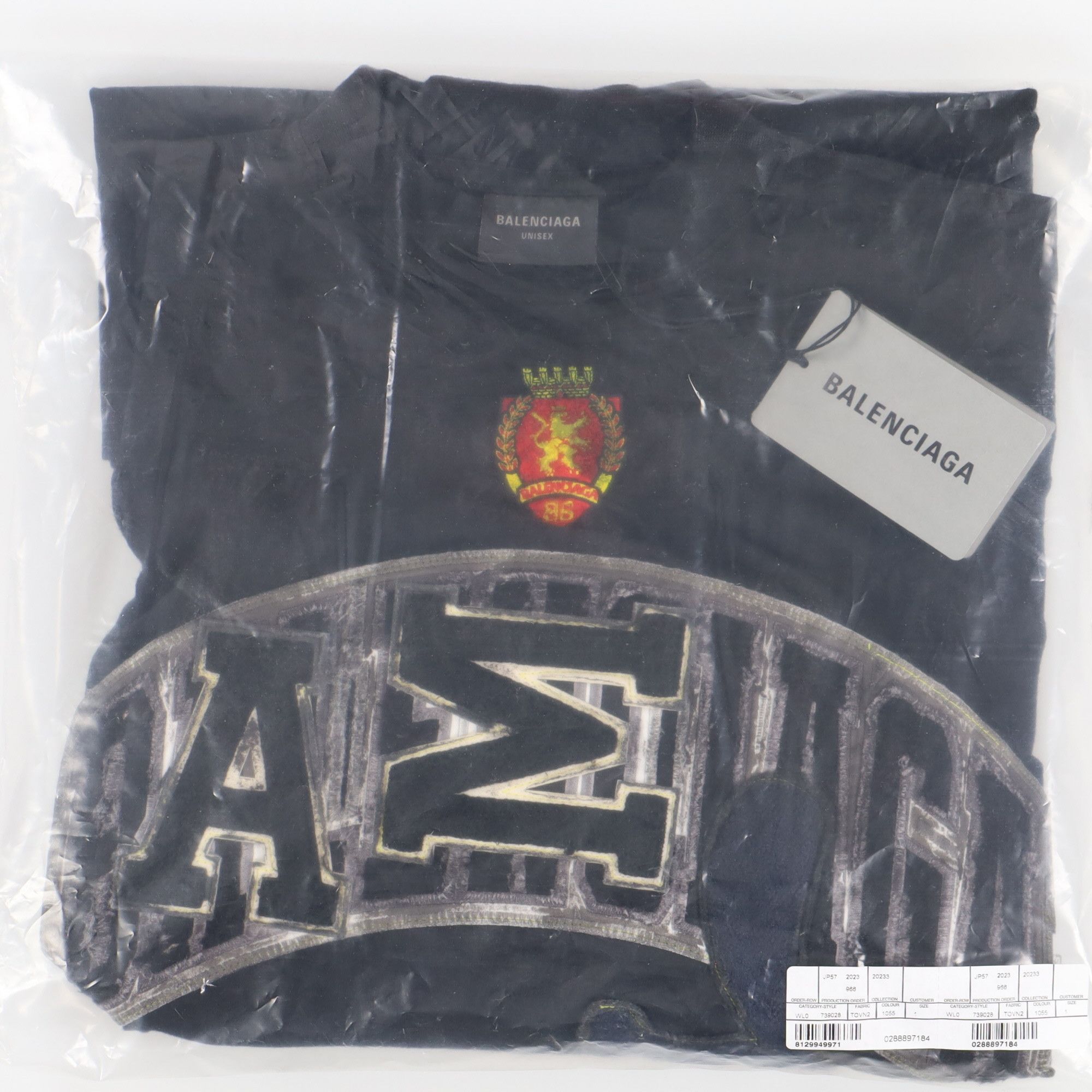 Balenciaga Black Distressed Skater Logo Oversized T-Shirt Size XS / US 0-2 / IT 36-38 - 9 Thumbnail