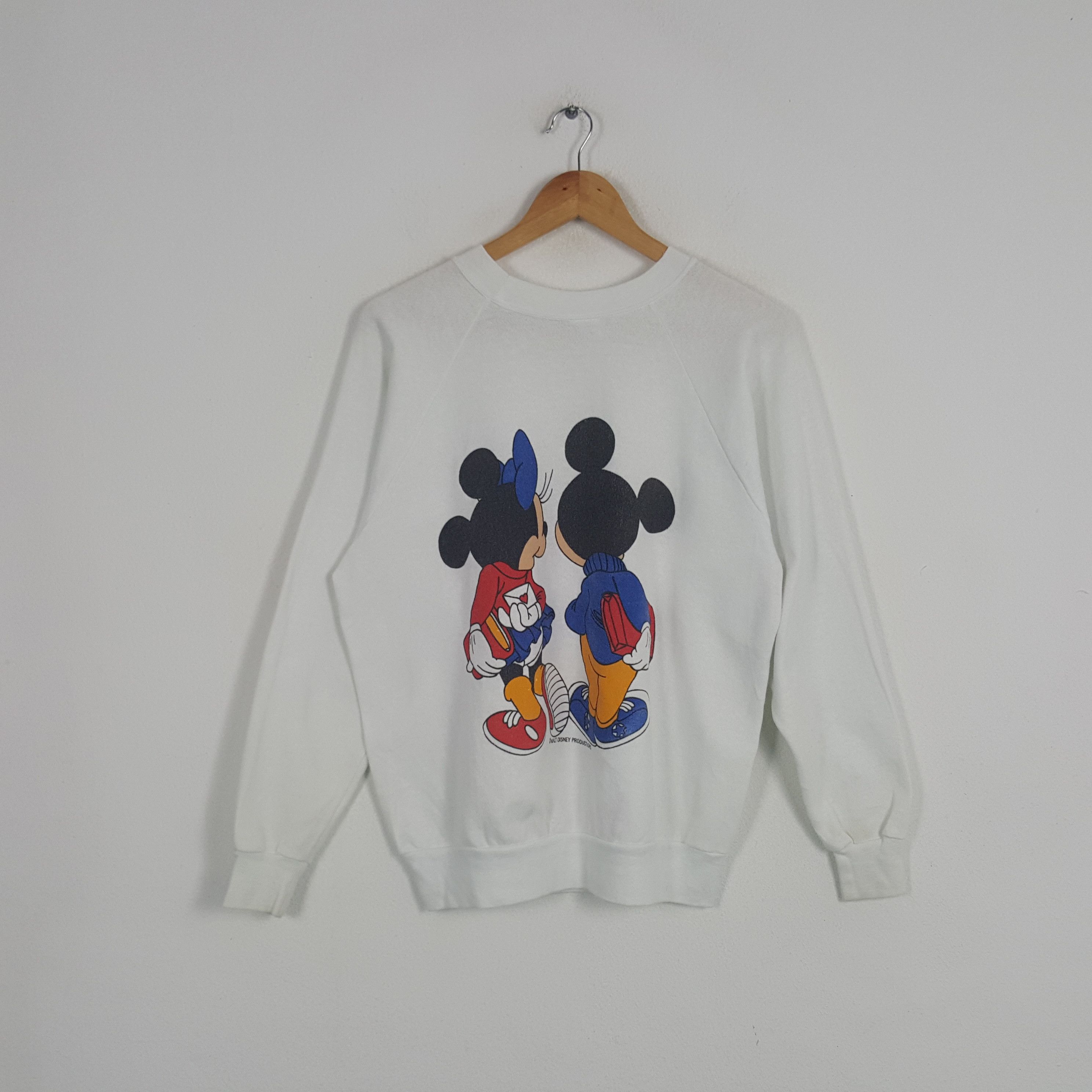 Disney × Mickey Mouse × Vintage Vintage 90's Mickey Mouse American Cartoon Sweatshirt Size US M / EU 48-50 / 2 - 3 Thumbnail