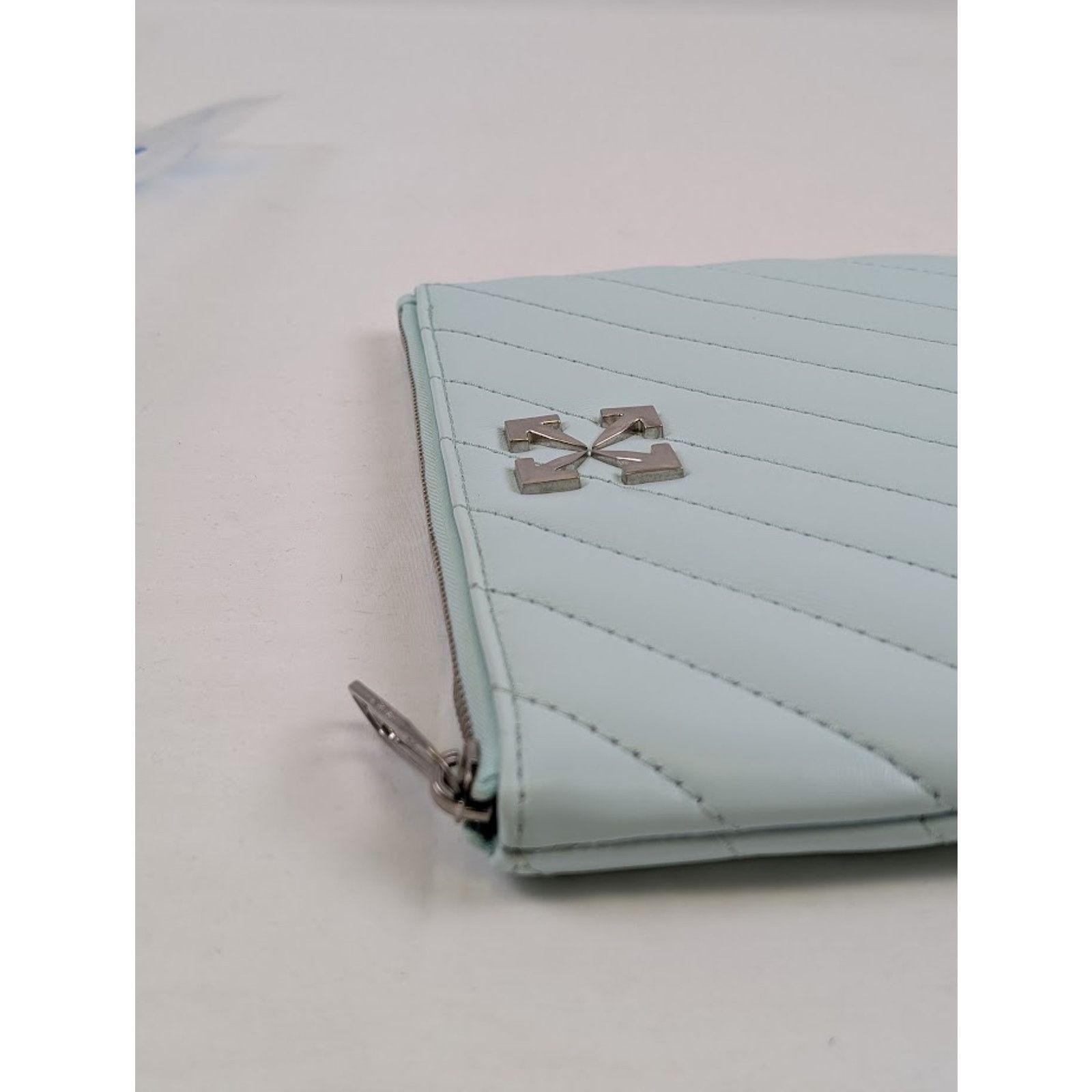 Off-White o1rshd1 DUP / Size: OS / Jack Hammer Flat Pouch Light Blue Size ONE SIZE - 5 Thumbnail