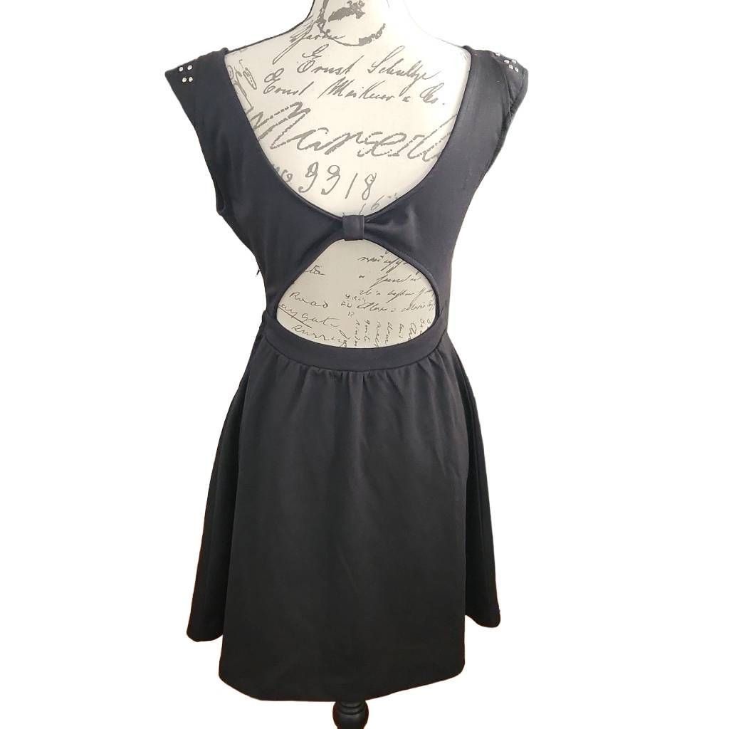 Kirra Kirra Women's Size Medium Black Back Cutout Studded Shoulder Size M / US 6-8 / IT 42-44 - 6 Thumbnail