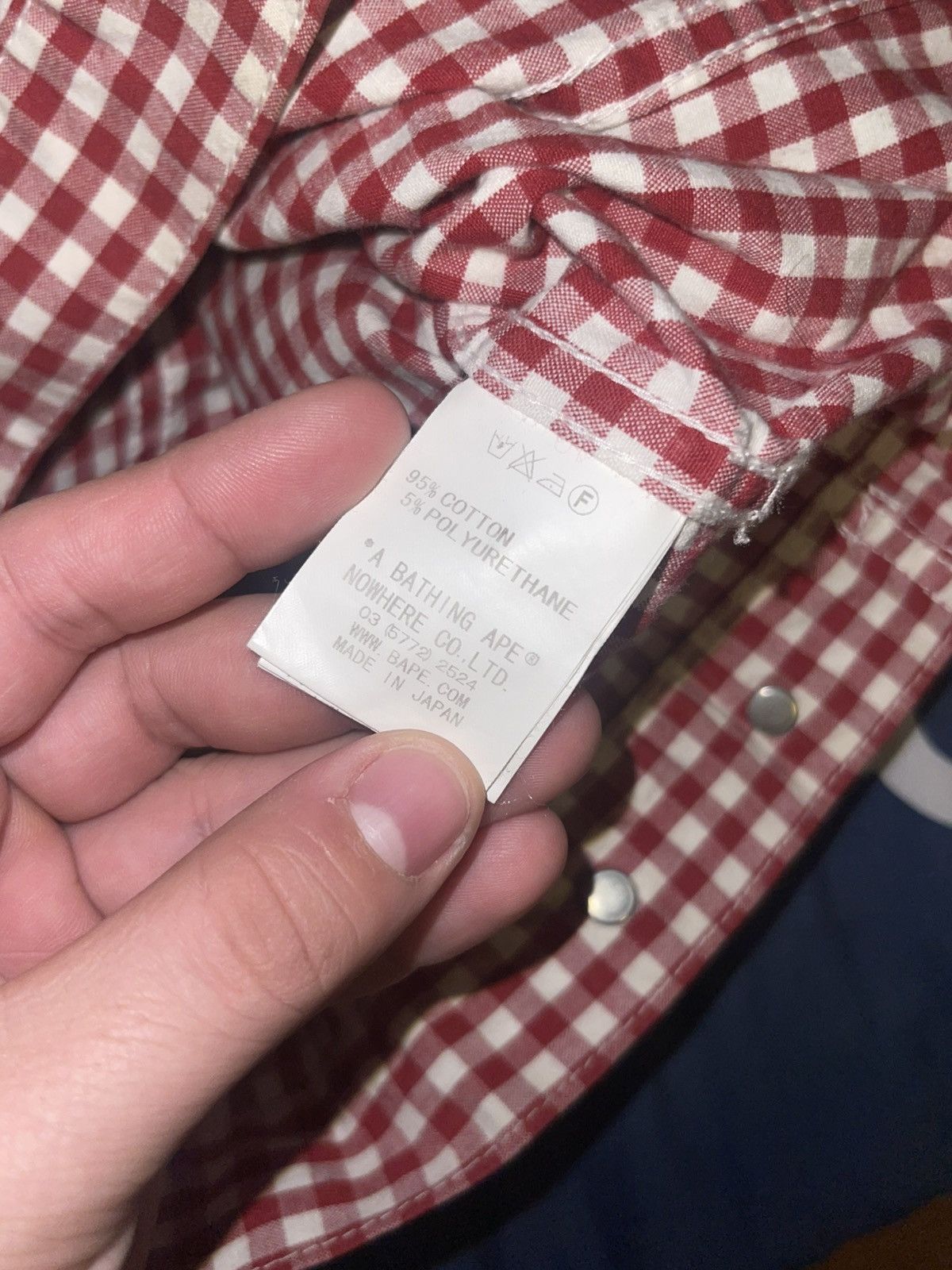 Bape Bape plaid tucker jacket Size US M / EU 48-50 / 2 - 6 Thumbnail