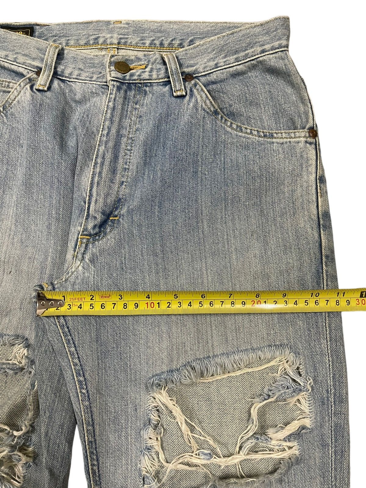 Lee Vintage 90s Lee Riders Blue Wash Distressed Style Jeans Size US 30 / EU 46 - 18 Thumbnail