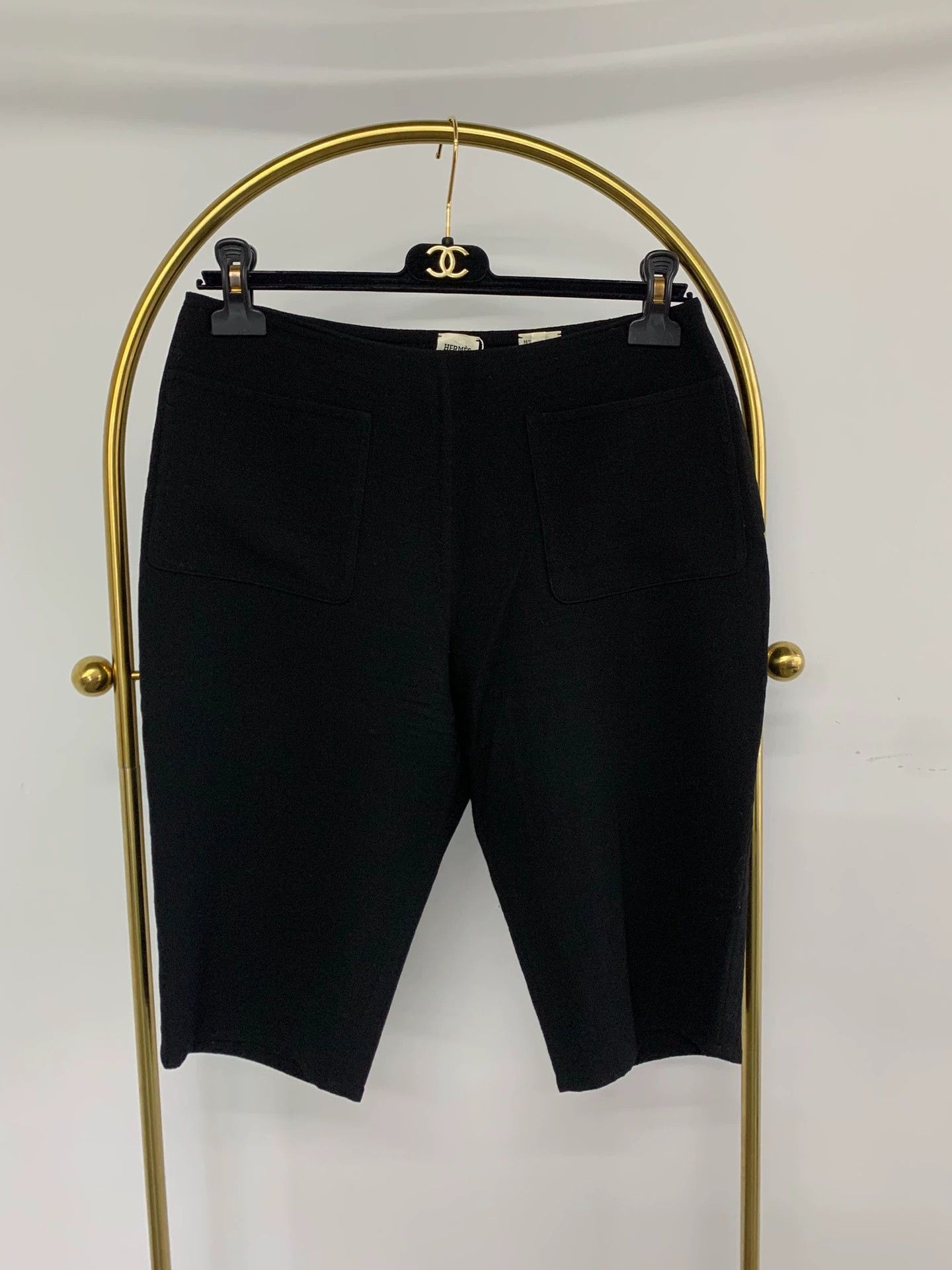 Hermes Hermes Black Mid-Length Shorts Size 40 - dmc Size US 31 - 1 Thumbnail