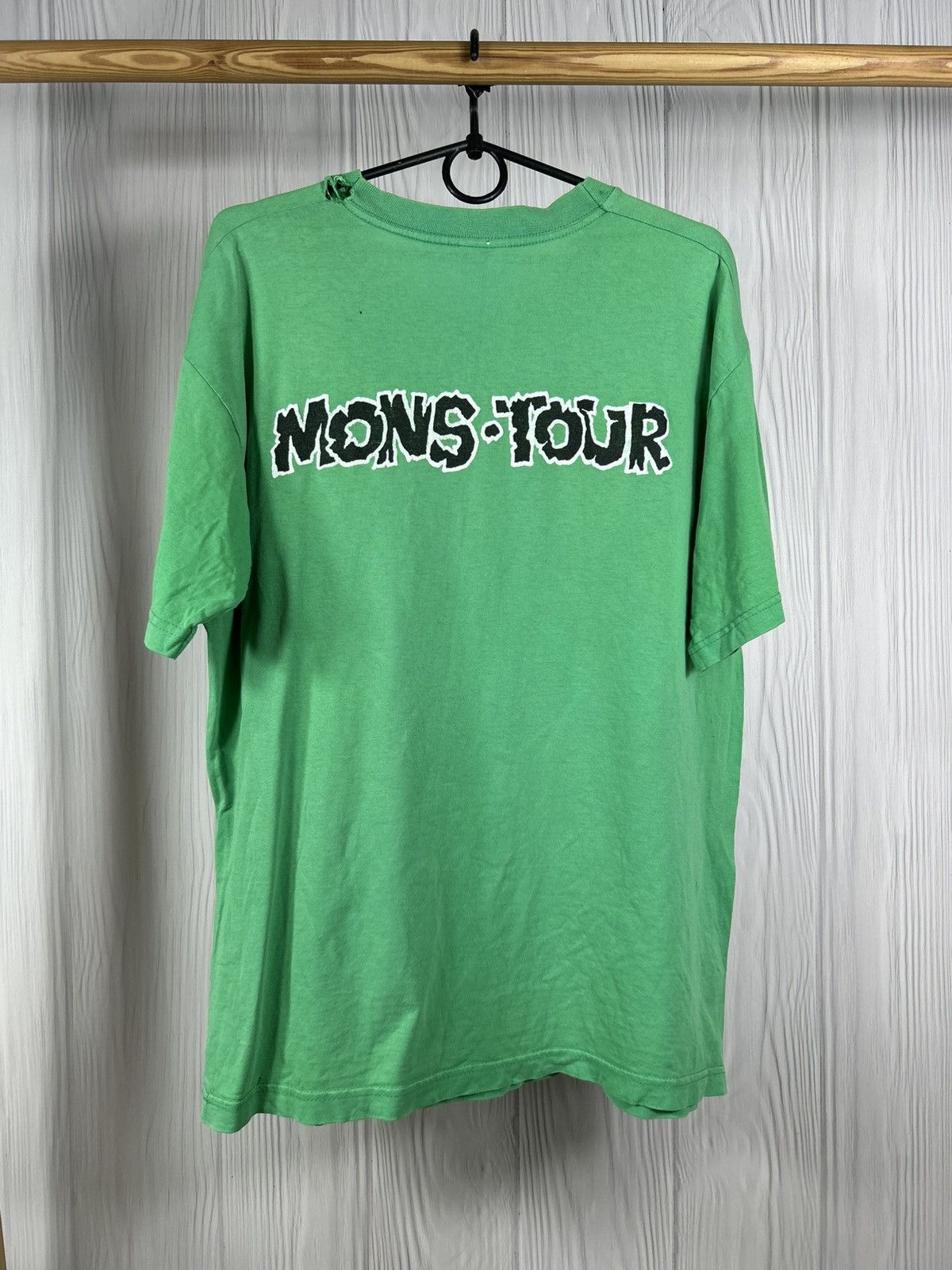 Band Tees Rare Vintage 90s NOFX Mons-Tour Distressed T-Shirt Size M Size US M / EU 48-50 / 2 - 2 Thumbnail