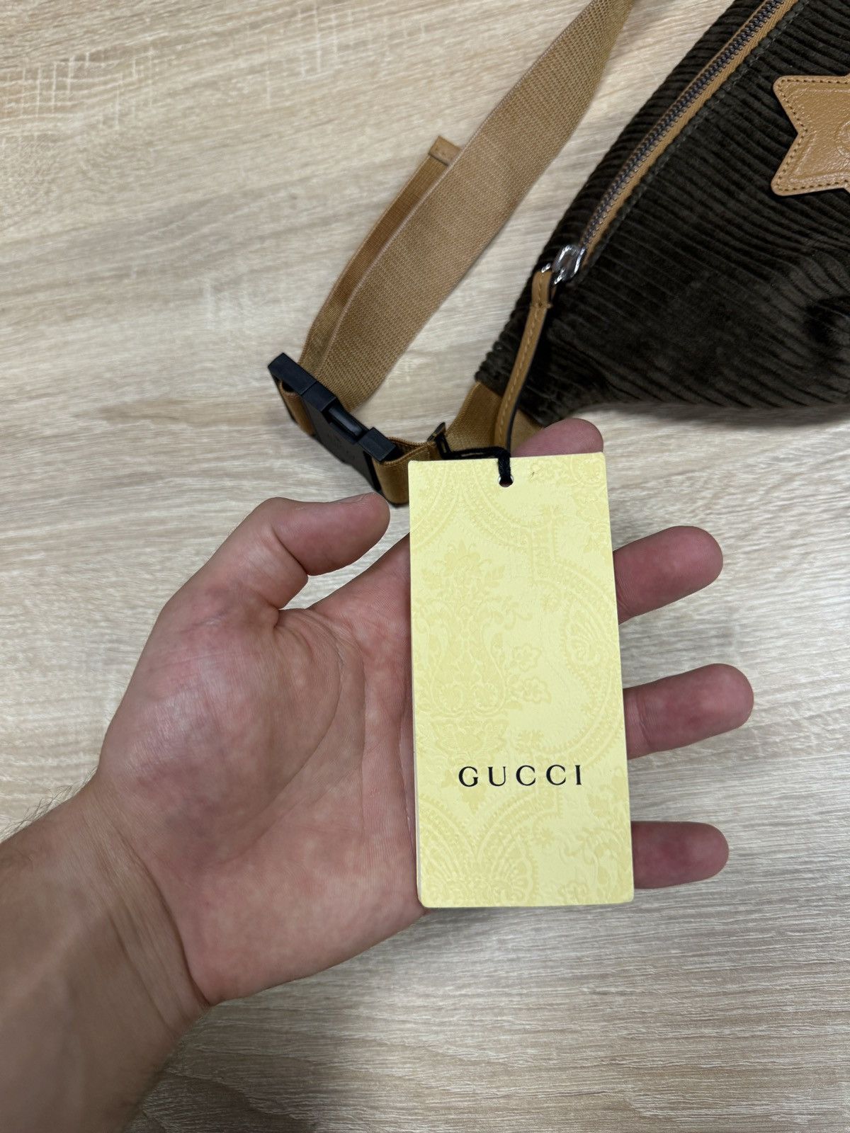 Gucci ❗️NEW 🇮🇹 GUCCI Corduroy Waist Belt Bag Velvet 502095 527066 Size ONE SIZE - 3 Thumbnail