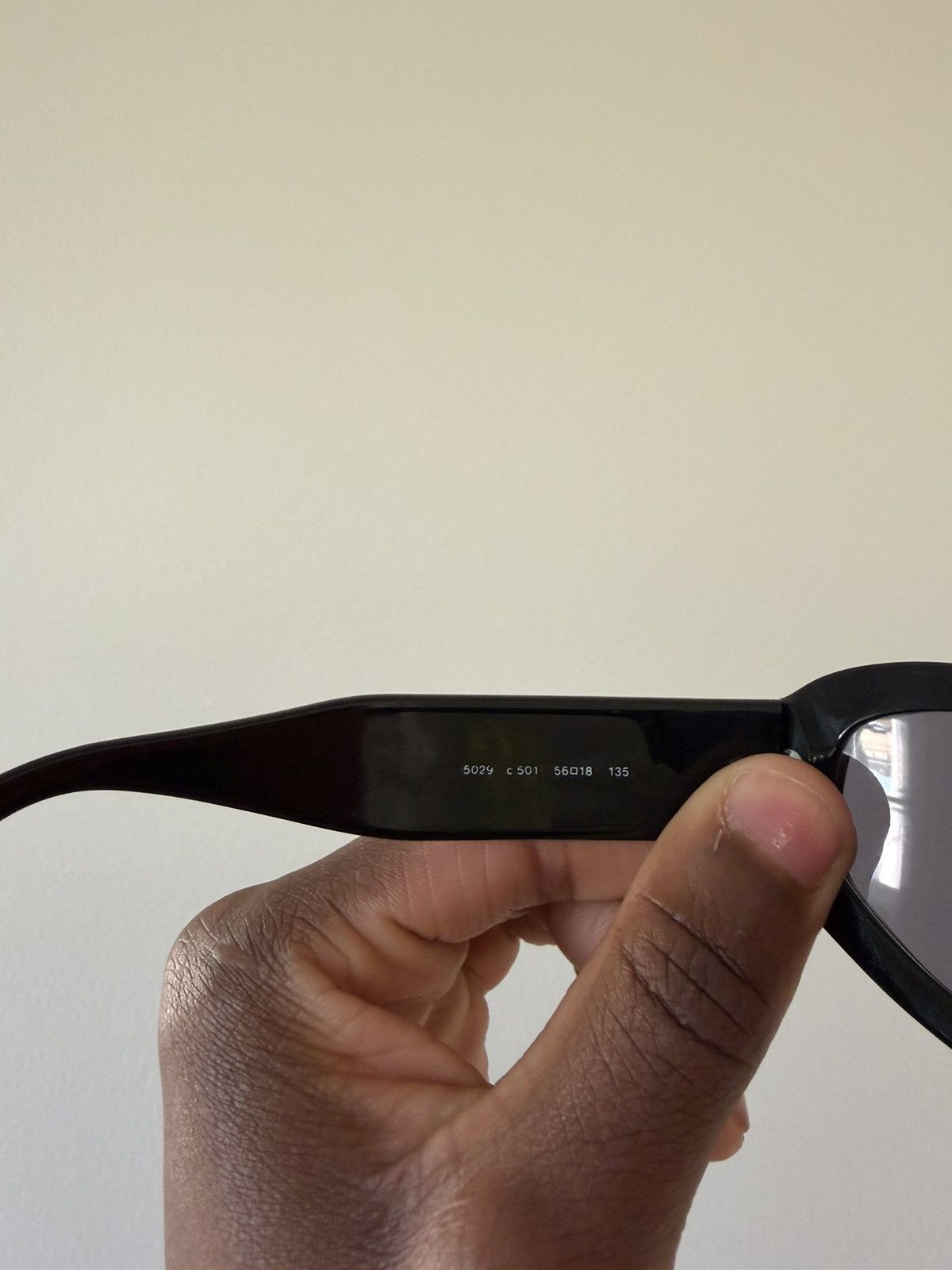 Chanel Vintage Chanel Oval Sunglasses- Black Size ONE SIZE - 5 Thumbnail