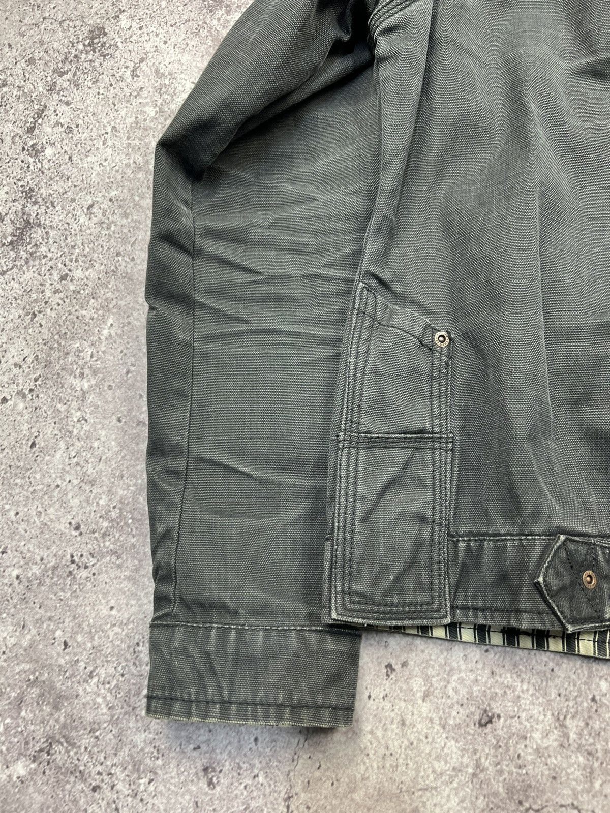 Japanese Brand Vintage Y2K grunge biker raw denim jacket Rick Owens style Size L / US 10 / IT 46 - 10 Thumbnail