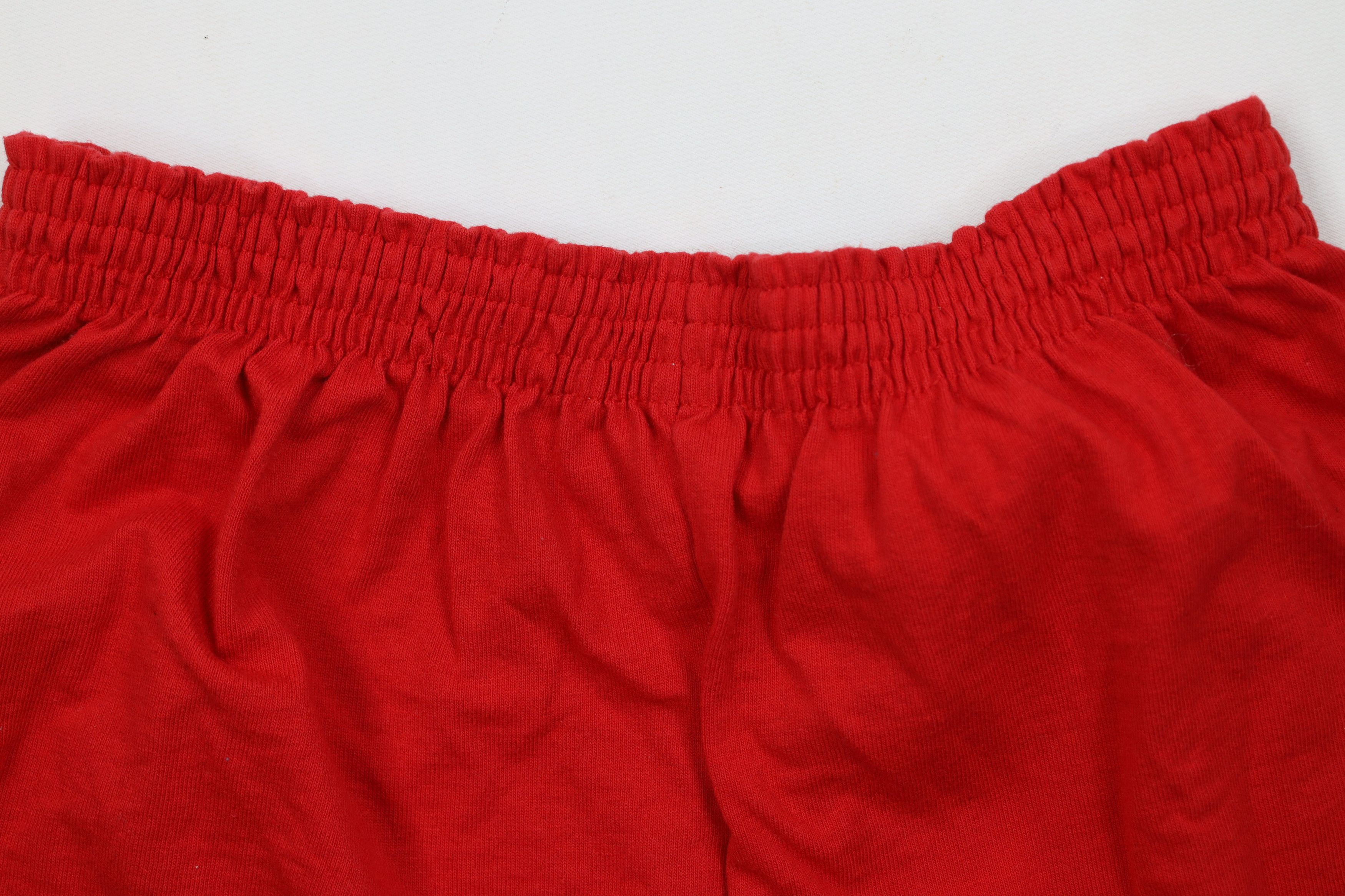 Vintage Vintage 90s Streetwear Faded Blank Hot Short Shorts Red Size 24" / US 00 / IT 34 - 8 Thumbnail