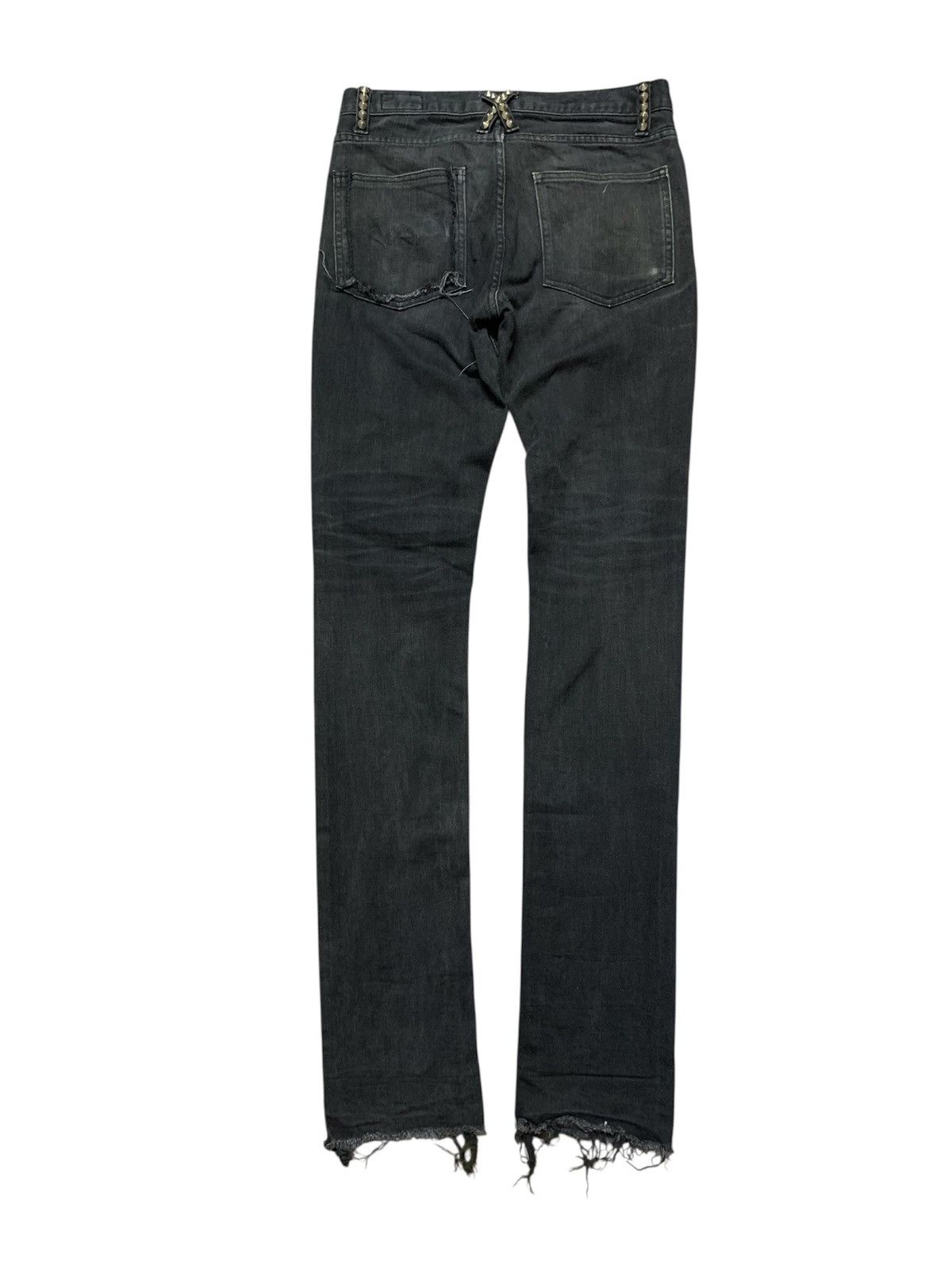 Le Grande Bleu (L.G.B.) Japanese Brand Z VARGAS Goth Punk Vkei Skinny Denim Size US 29 - 2 Thumbnail