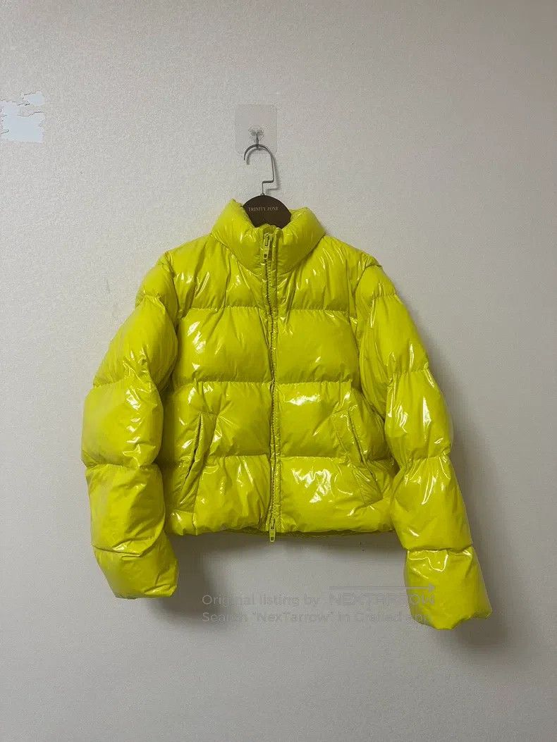 Balenciaga Balenciaga Bright Yellow Slim Fit Down Jacket Size L / US 10 / IT 46 - 1 Thumbnail
