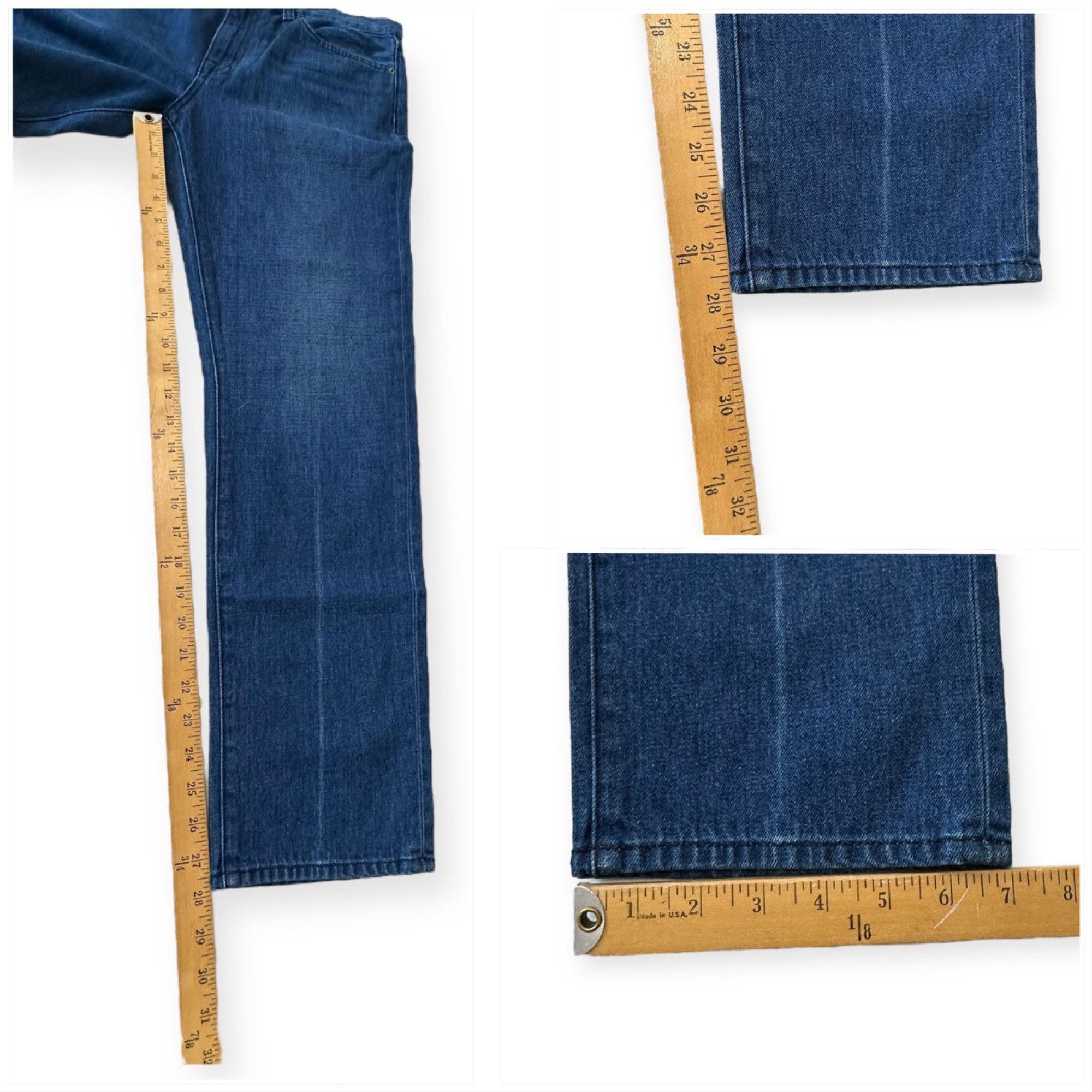 Nili Lotan Nili Lotan Straight Leg Jeans Dark Wash Blue Denim Mid-Rise, Size 28" / US 6 / IT 42 - 11 Thumbnail