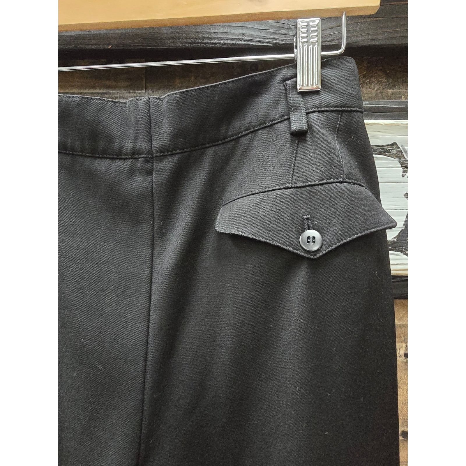 Escada Escada Wide Leg Black Pants, EU Size 36 Size 28" / US 6 / IT 42 - 6 Thumbnail