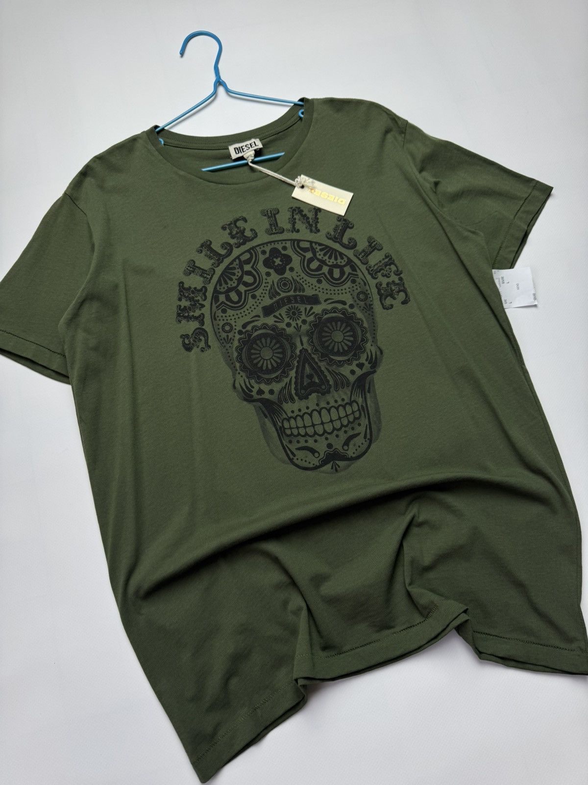 Diesel Diesel Graphic Logo T-Shirt - Black/Blue - Size L Brand New Size US L / EU 52-54 / 3 - 2 Thumbnail